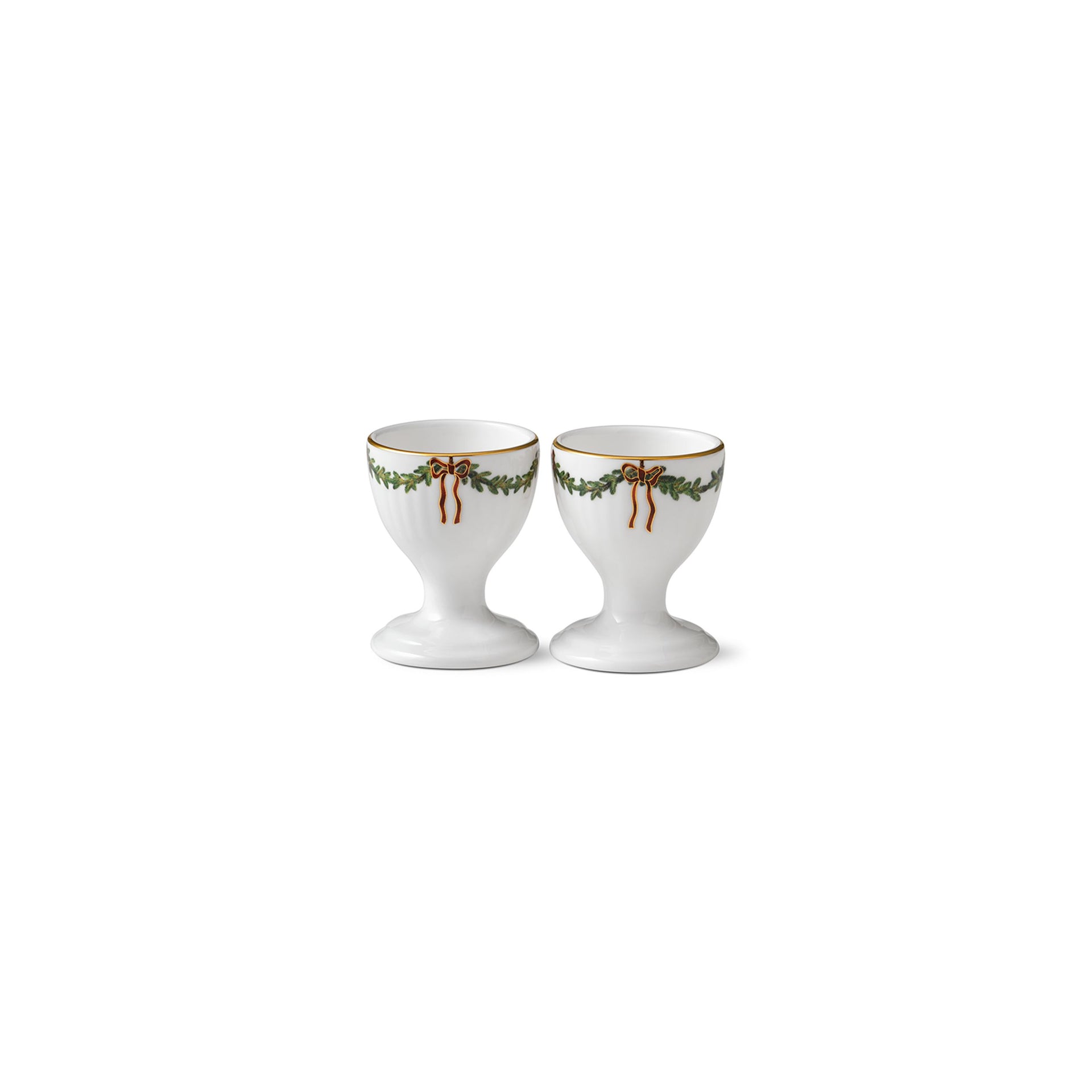 Star Fluted Christmas Egg Cup, 6.5 cm, 2 pcs