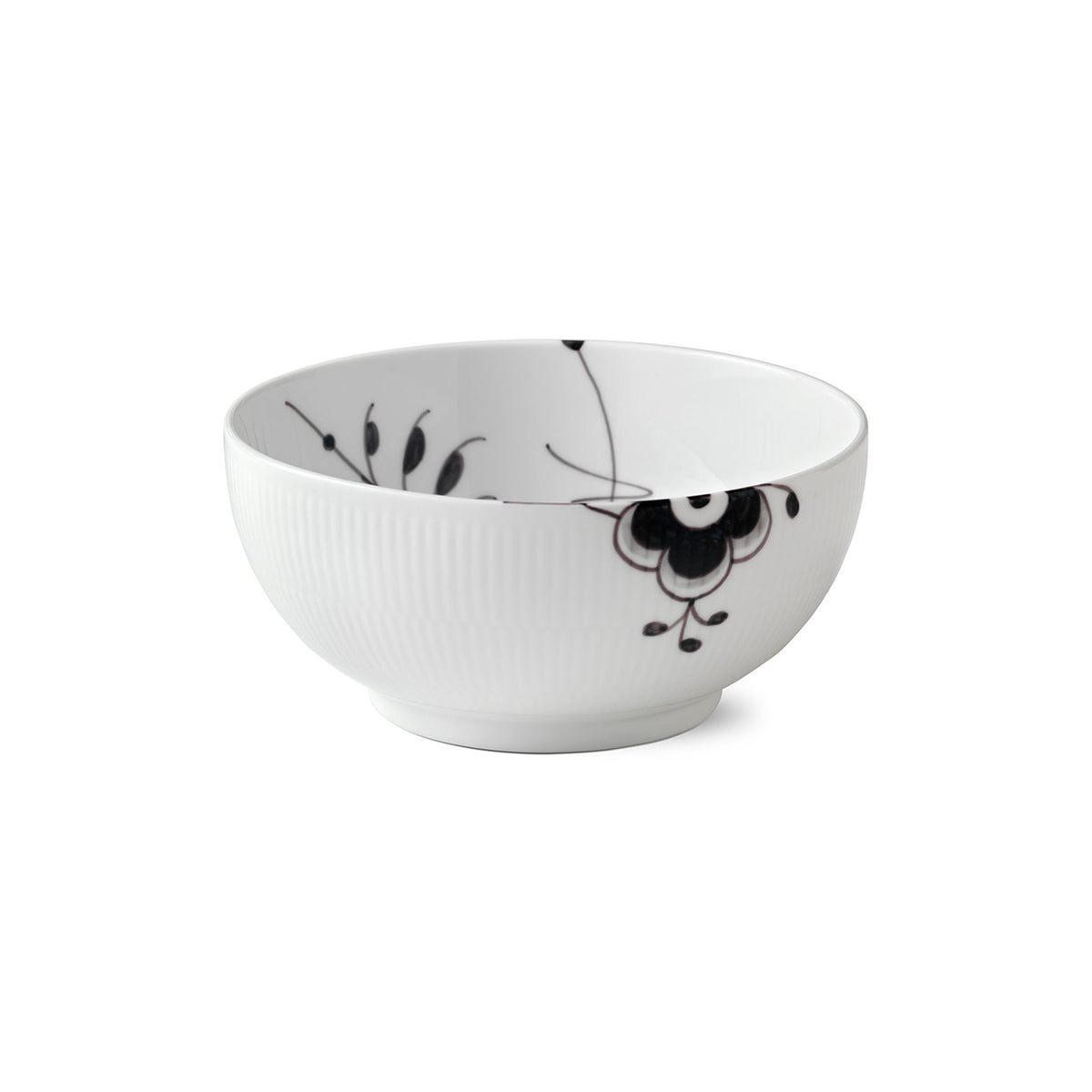 Black Fluted Mega Bowl, 180 cl