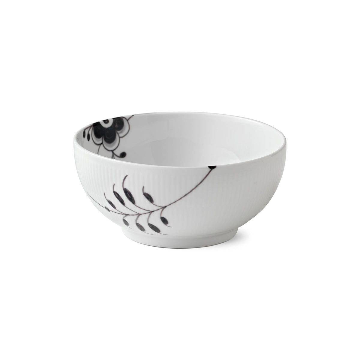 Black Fluted Mega Bowl, 180 cl