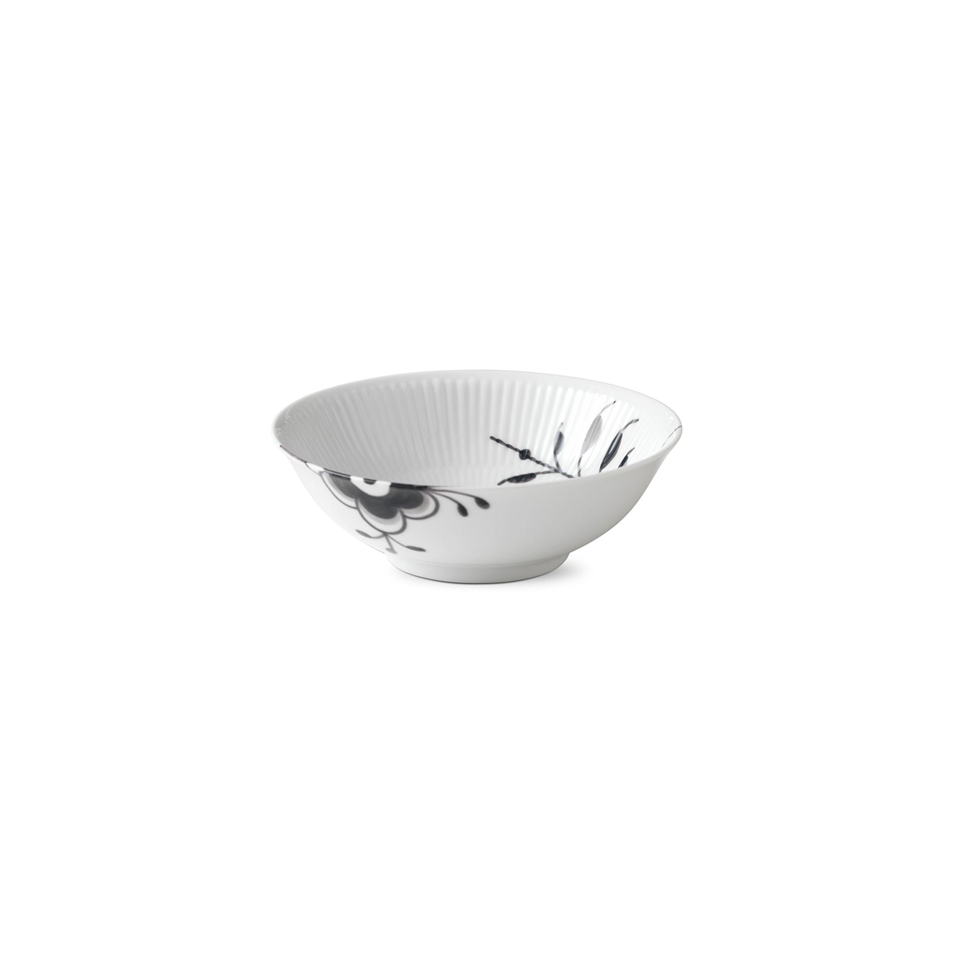 Black Fluted Mega Bowl, 35 cl