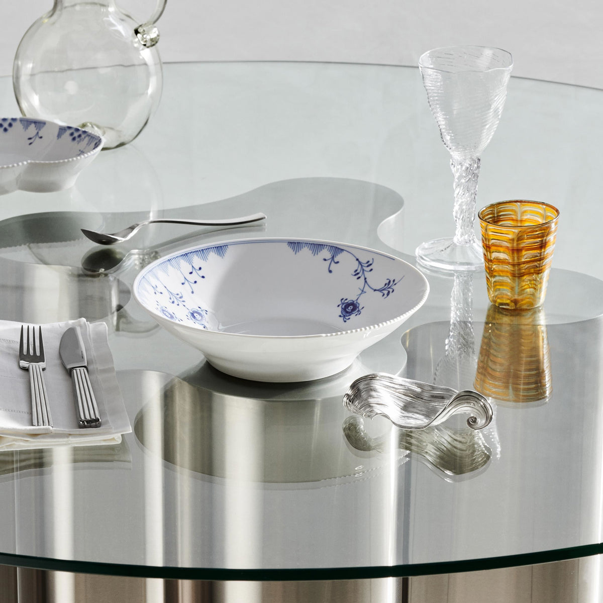 Elements Blau Tiefer Teller, 25 cm - Blue Elements Deep Plate, 25 cm
