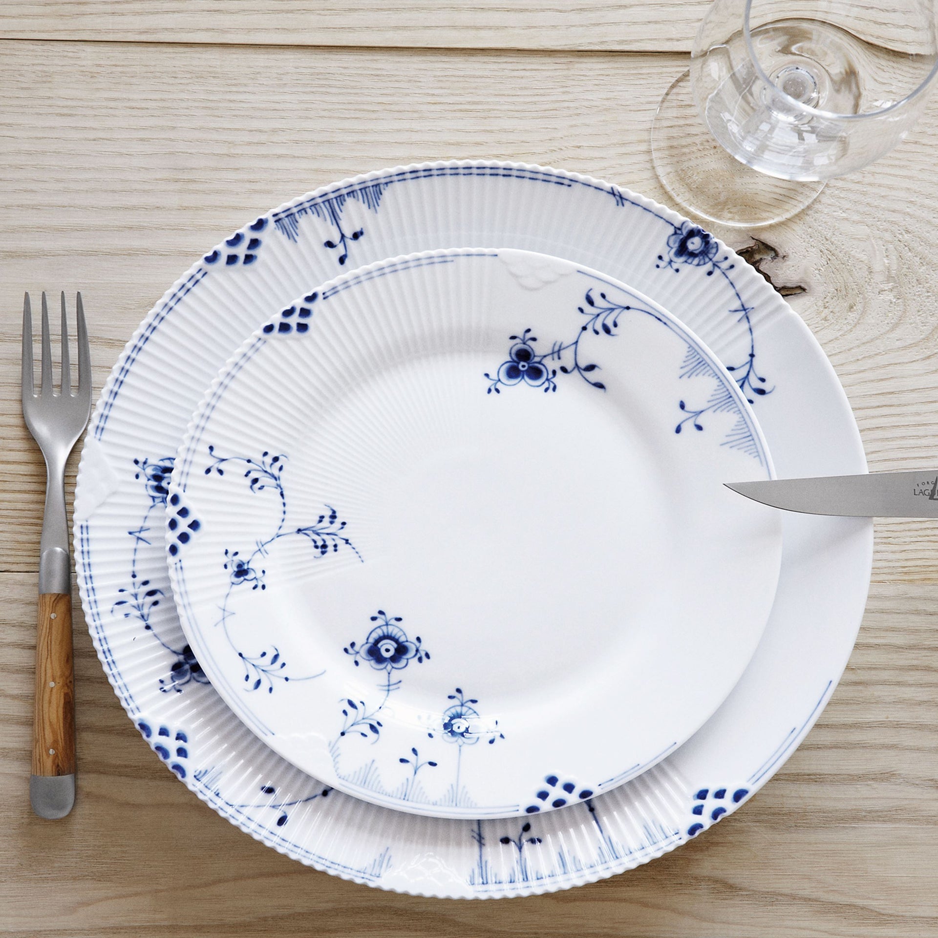 Elements Blau Teller, 28 cm - Blue Elements Plate, 28 cm