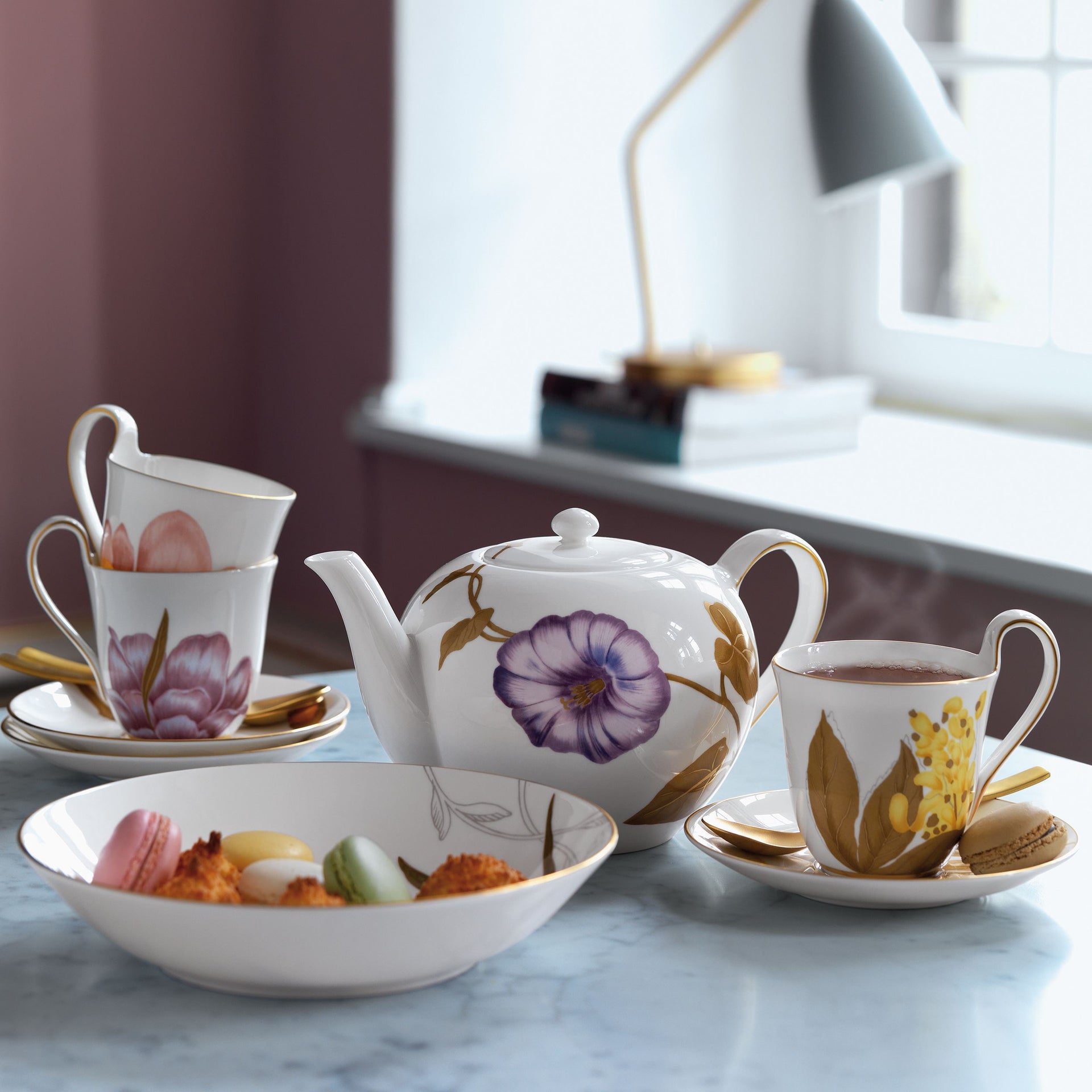Flora Teapot, Morning Glory, 130 cl