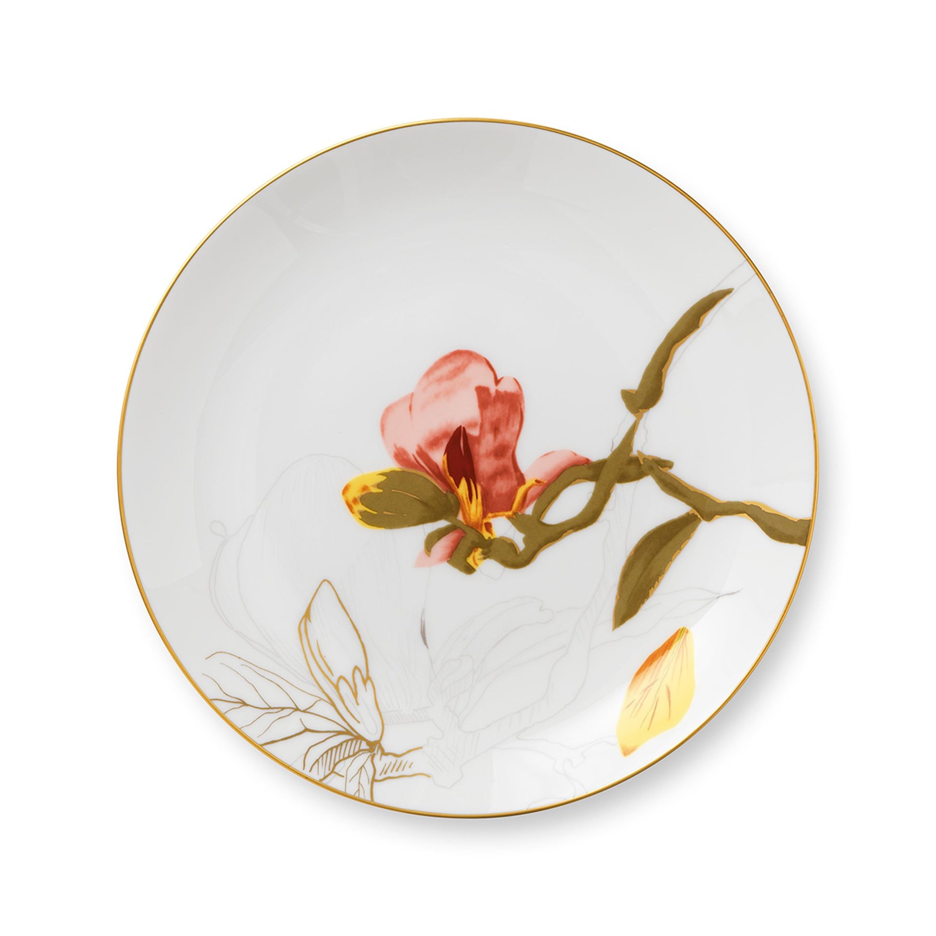 Flora Plate, Magnolia, 22 cm