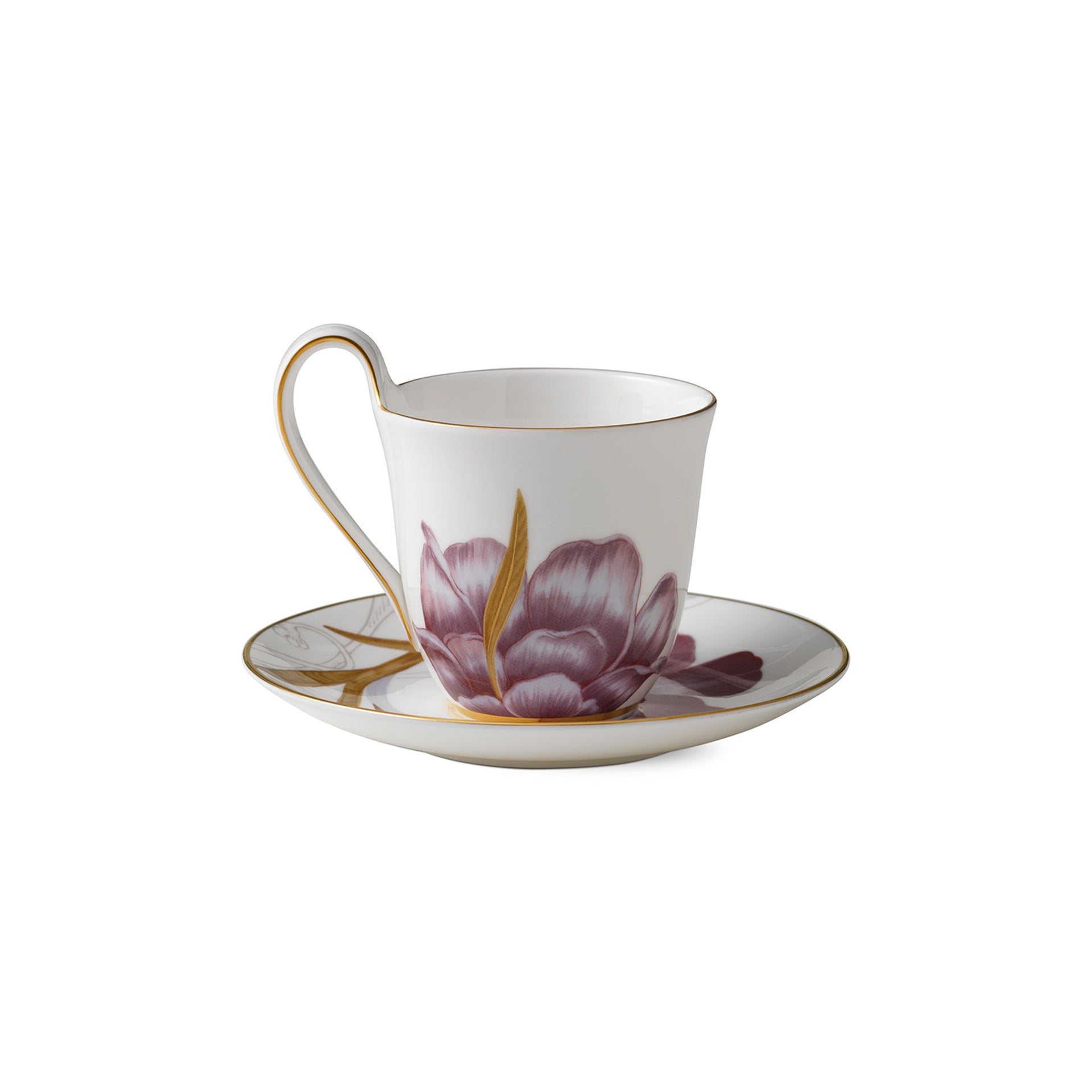 Flora højhankskop og underkop, Iris, 27 cl - Flora High Handle Cup and Saucer, Iris, 27 cl