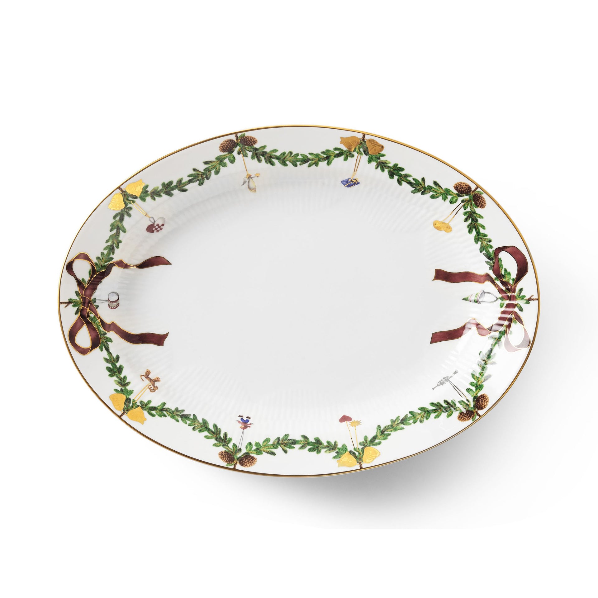 Star Fluted Christmas Dish, 34 cm