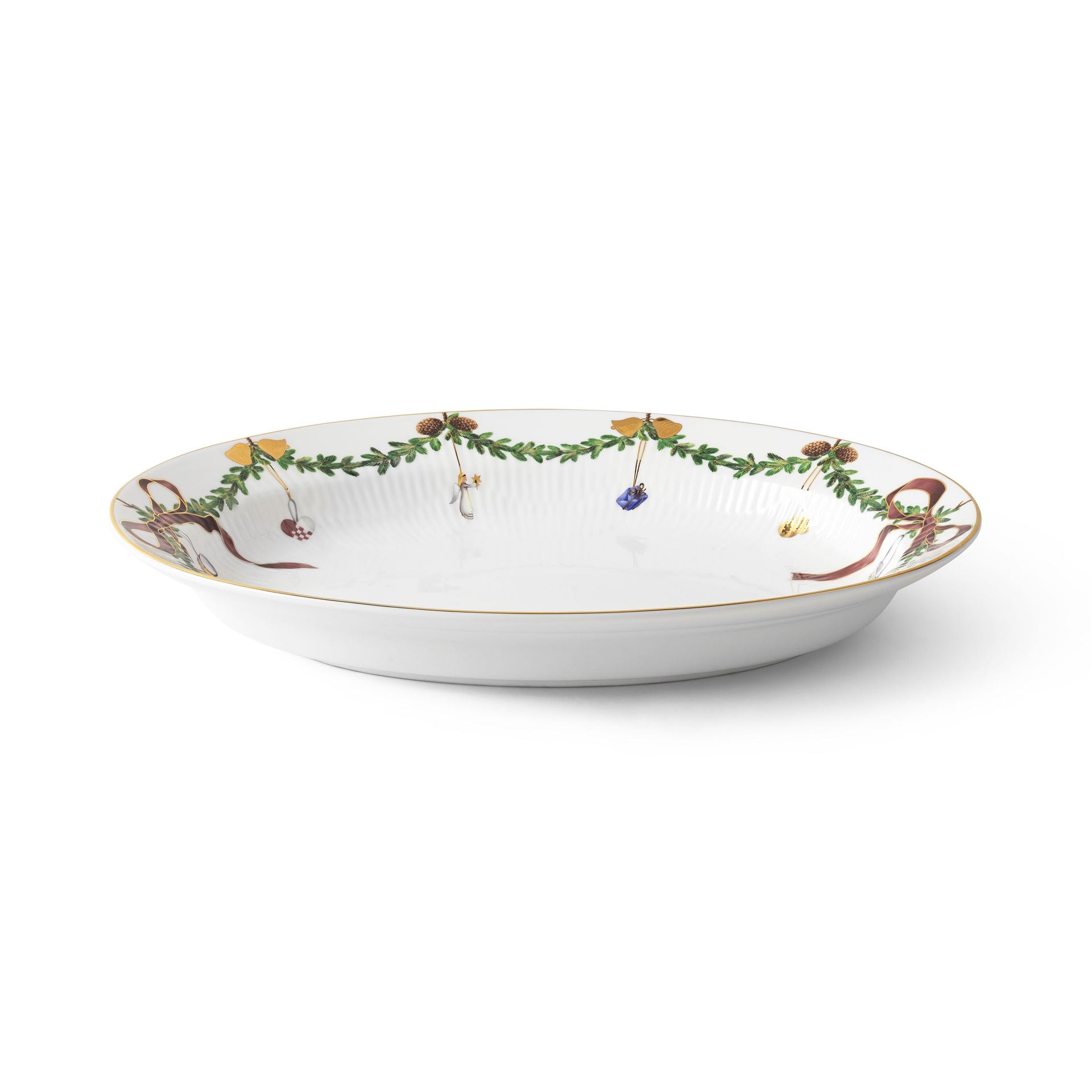 Star Fluted Christmas Dish, 34 cm
