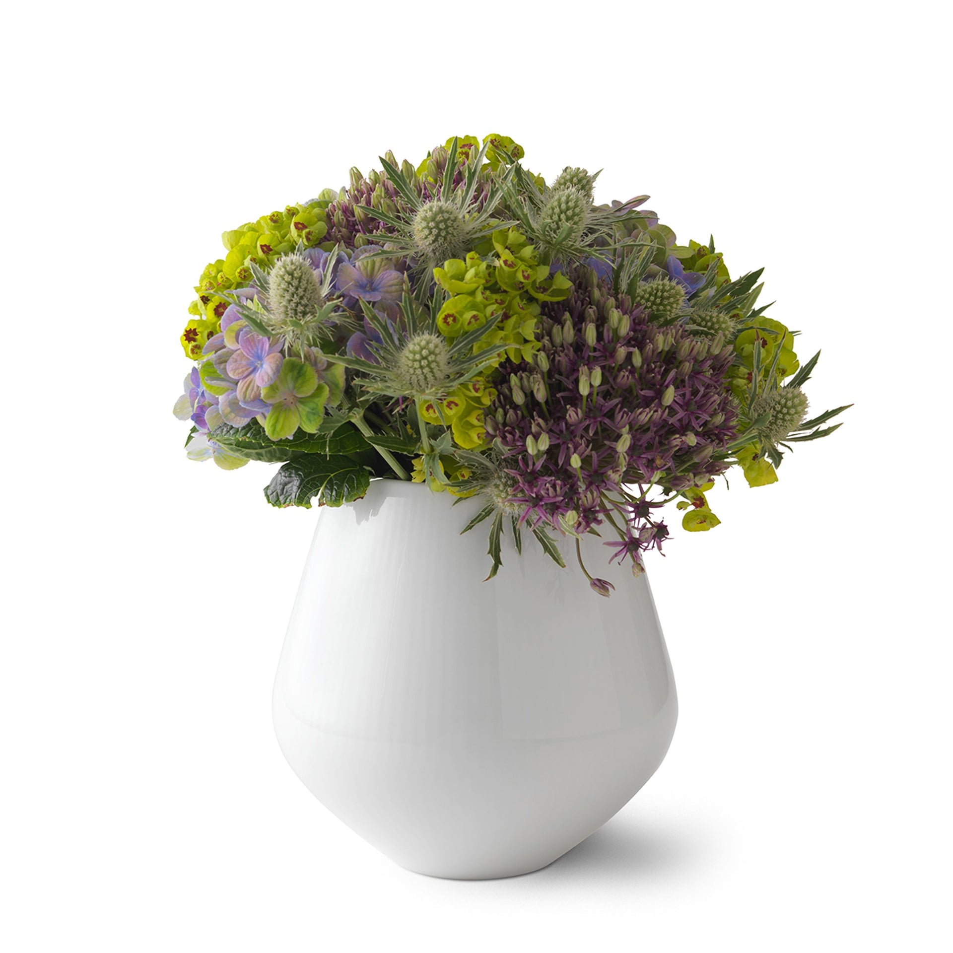 White Fluted Vase, 15 cm