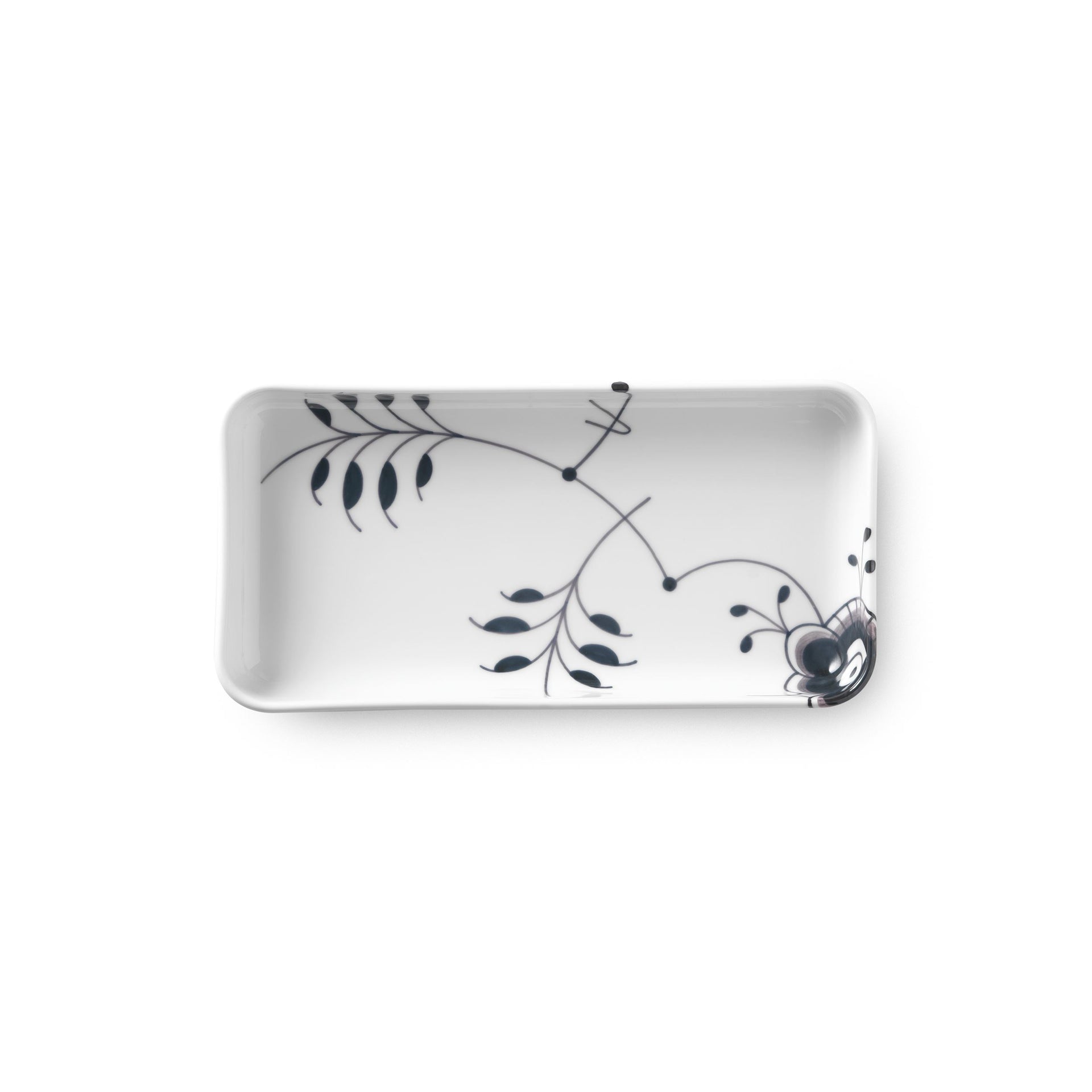 Black Fluted Mega Dish, 24 cm