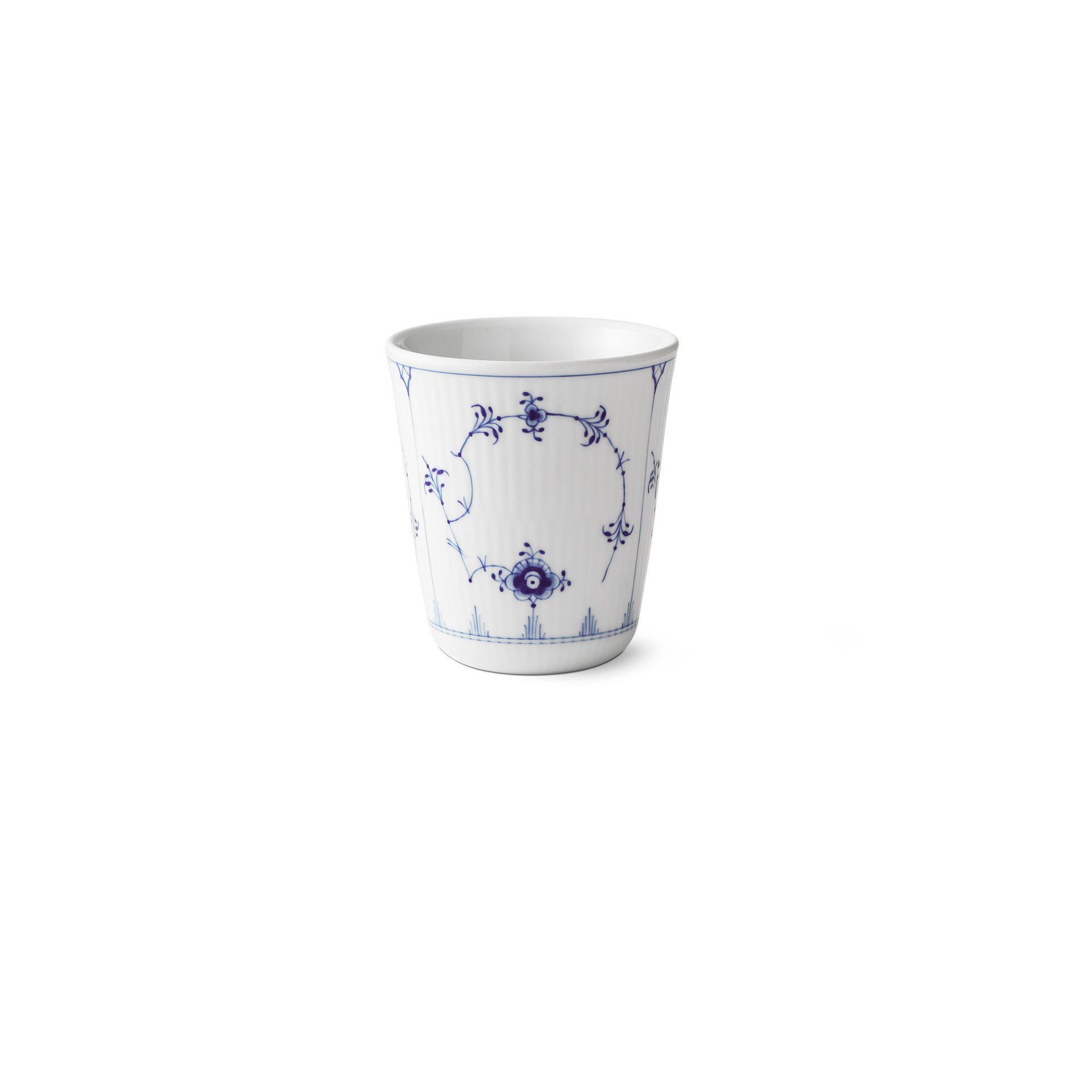 Blue Fluted Plain Thermal Mug, 29 cl