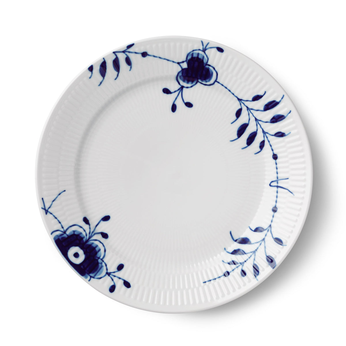 Blue Fluted Mega Plate, Decoration 8, 27 cm