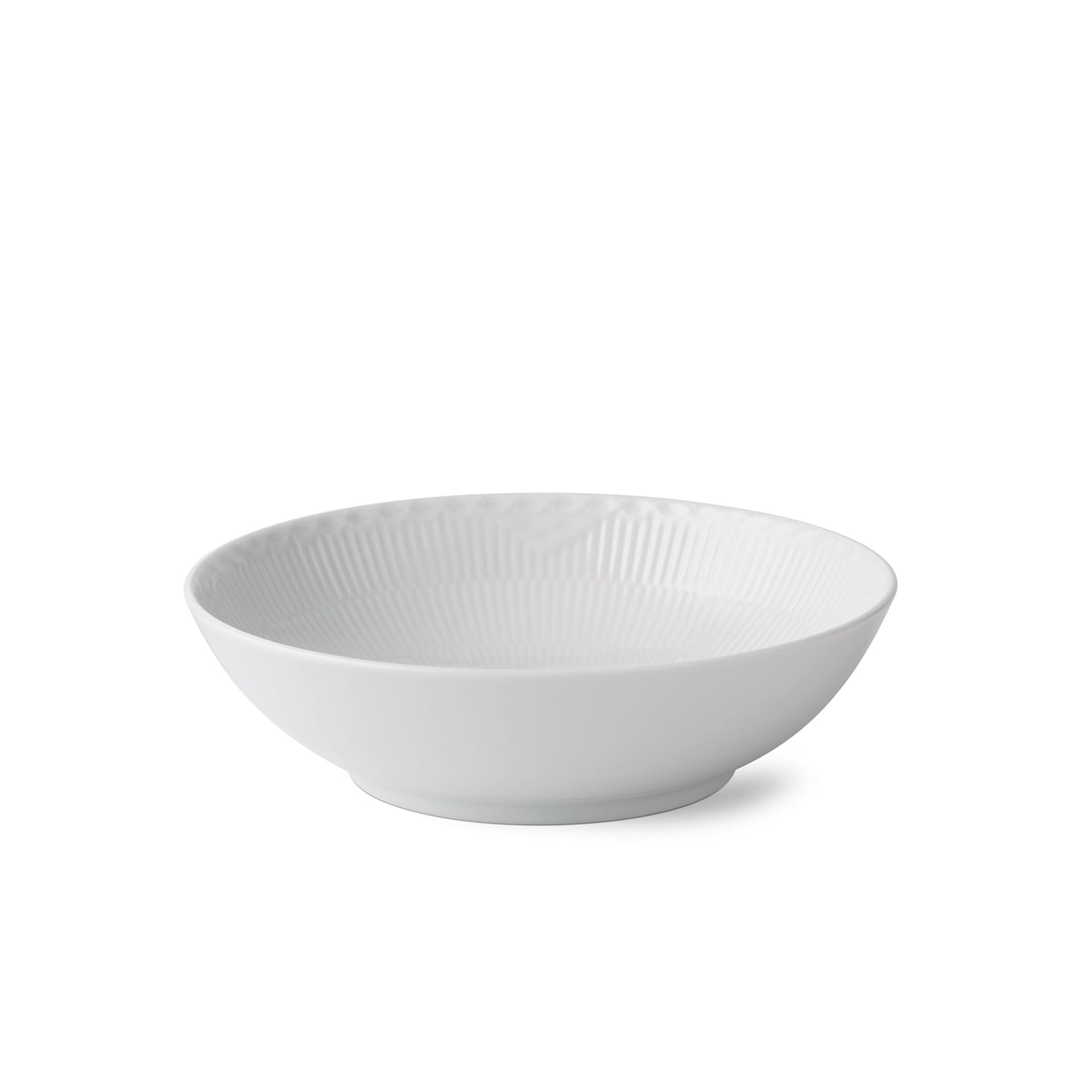 White Fluted Half Lace Bowl, 110 cl