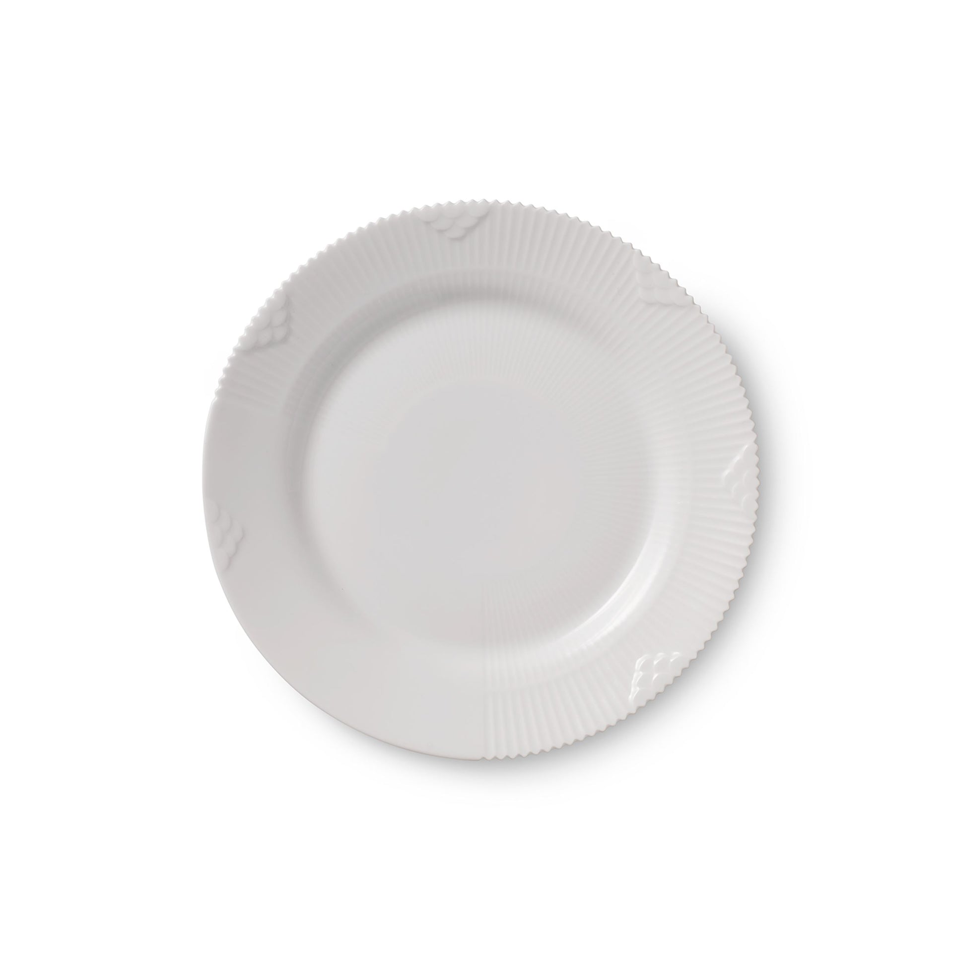 White Elements Plate, 19 cm