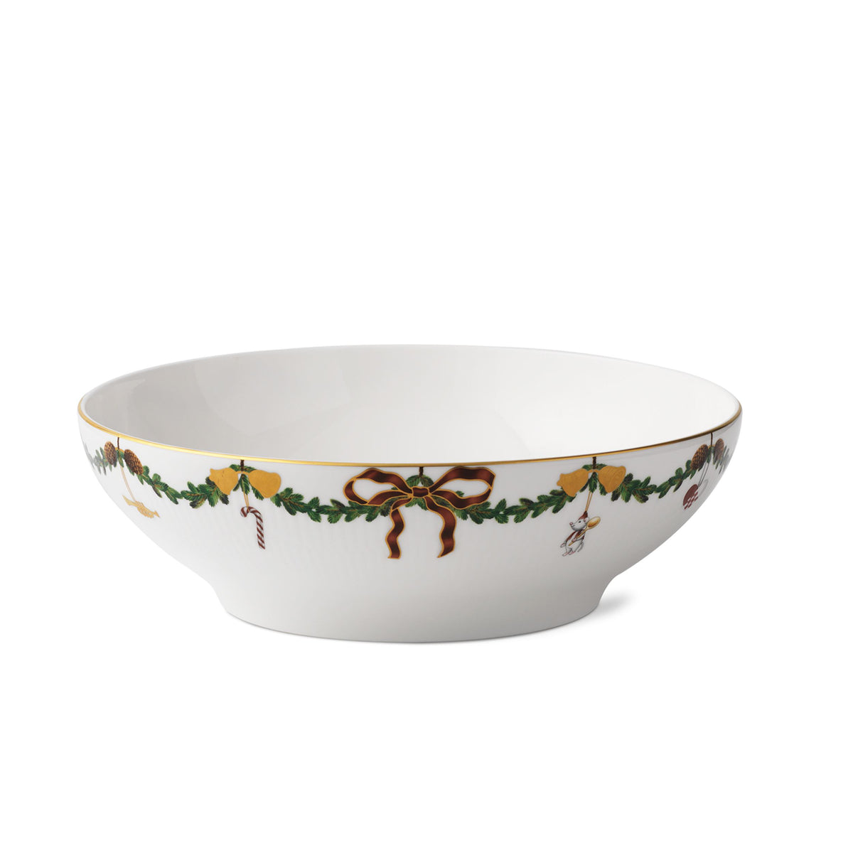 Star Fluted Christmas Servierschüssel, 220 cl