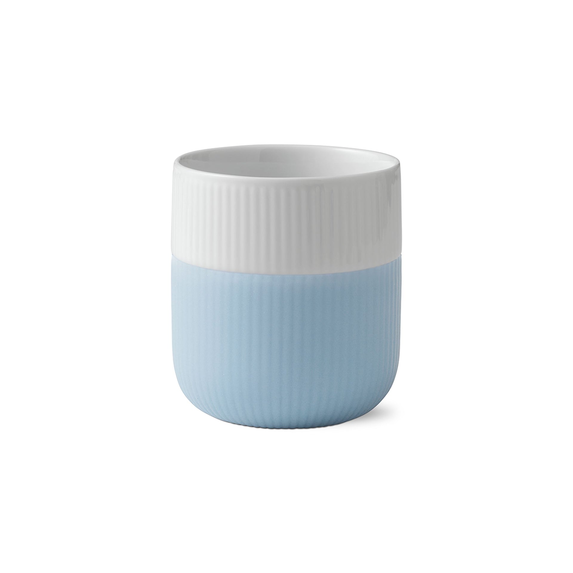 Fluted Contrast Mug, Light Blue, 35 cl