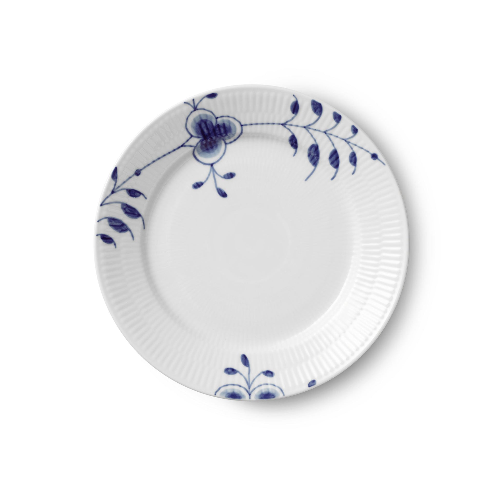 Blue Fluted Mega Plate, Decoration 8, Special Edition, 22 cm
