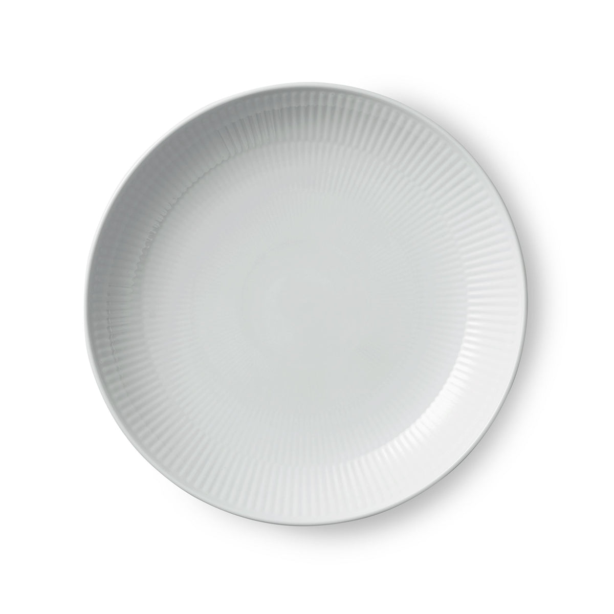 Weiss Gerippt Moderner Teller, 25 cm