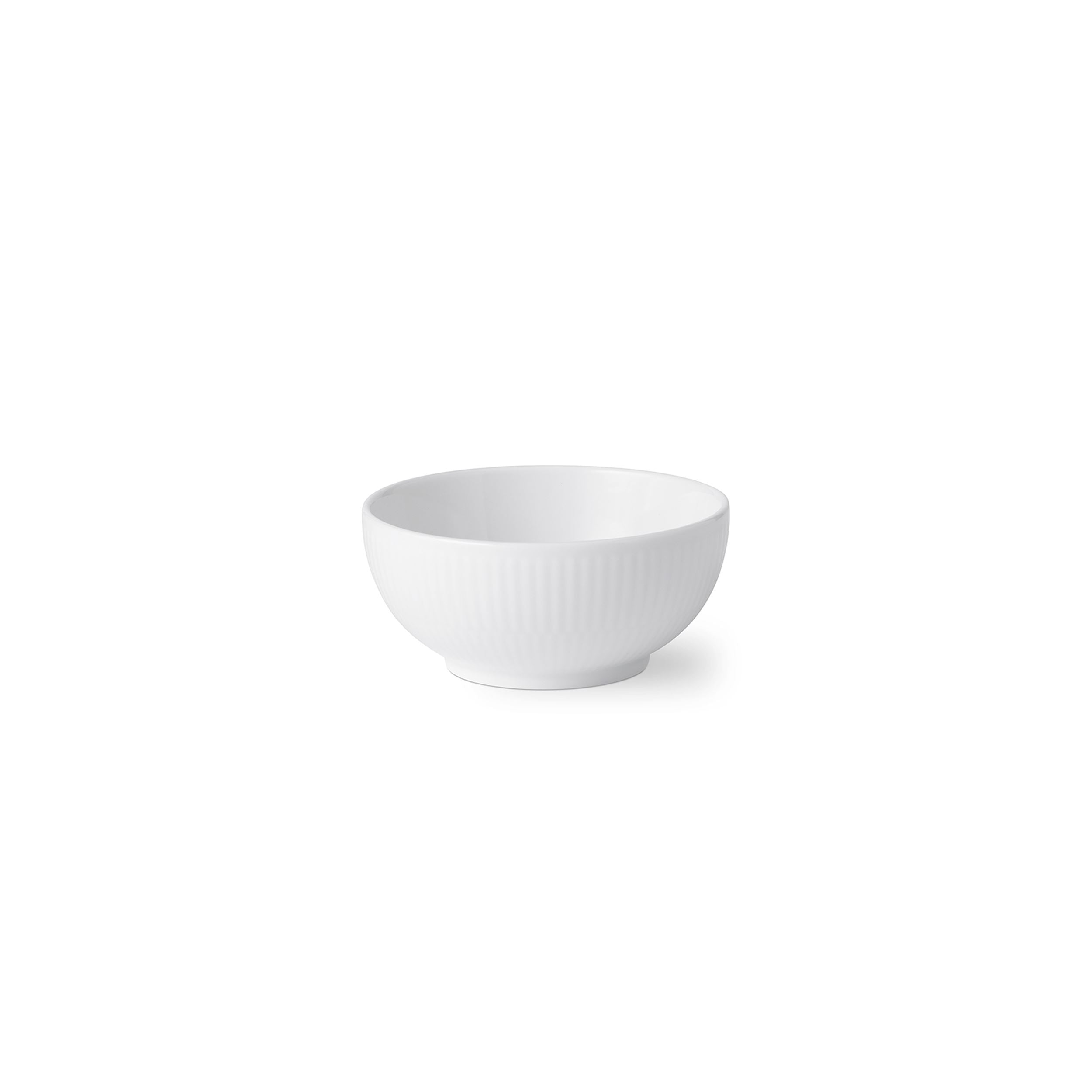 White Fluted Bowl, 24 cl