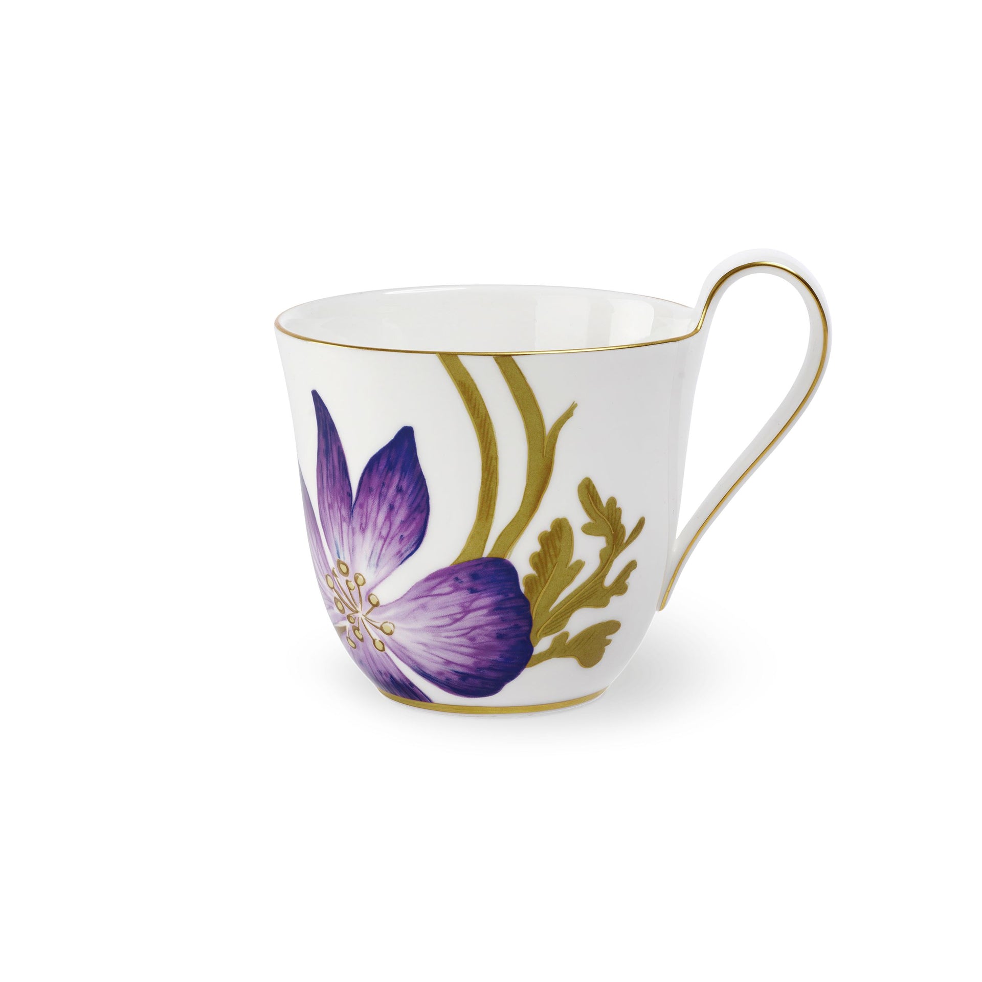 Flora High Handle Cup, Pansy, 33 cl