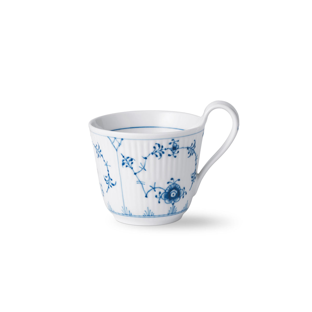 Blue Fluted Plain High Handle Cup, 24 cl