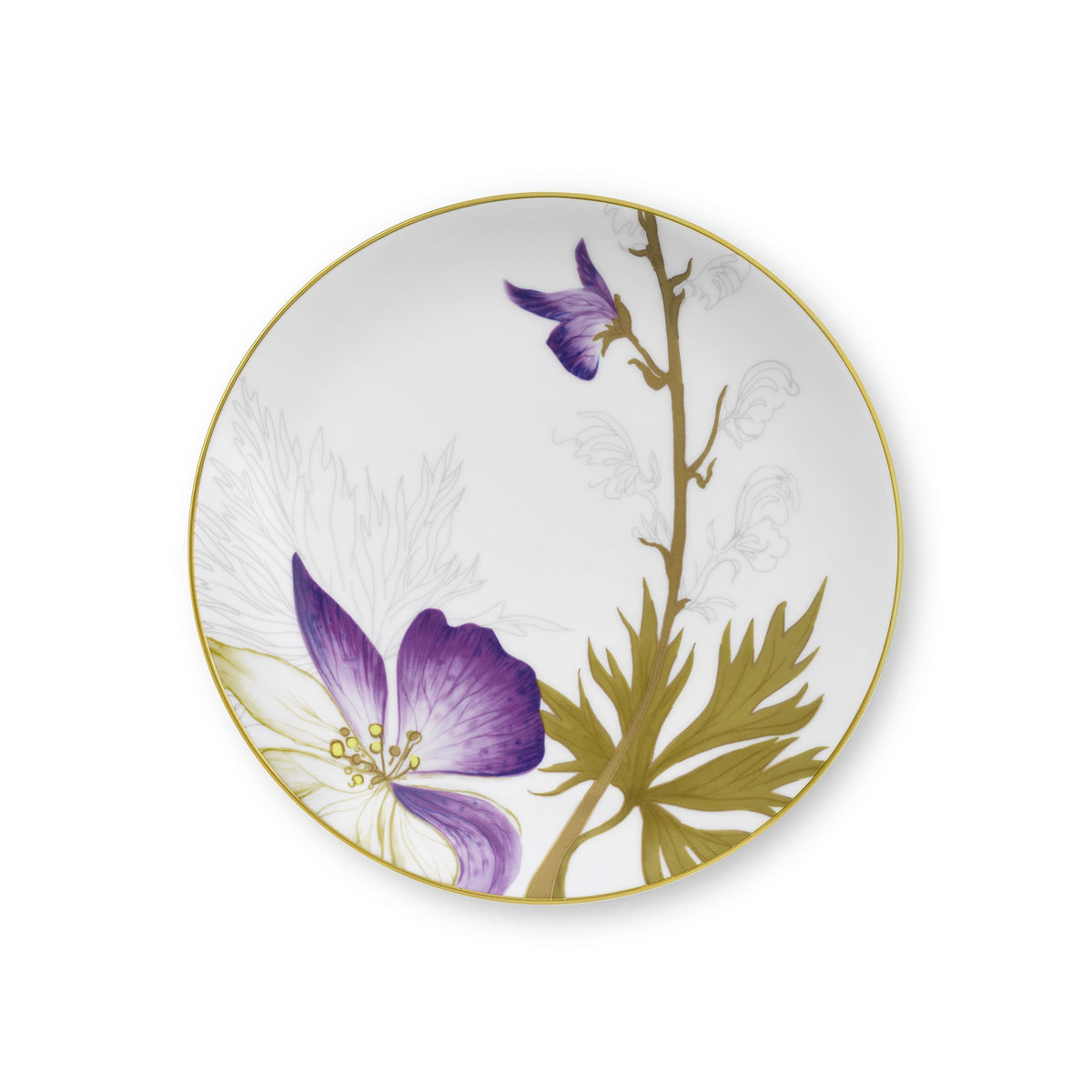Flora Plate, Pansy, 19 cm
