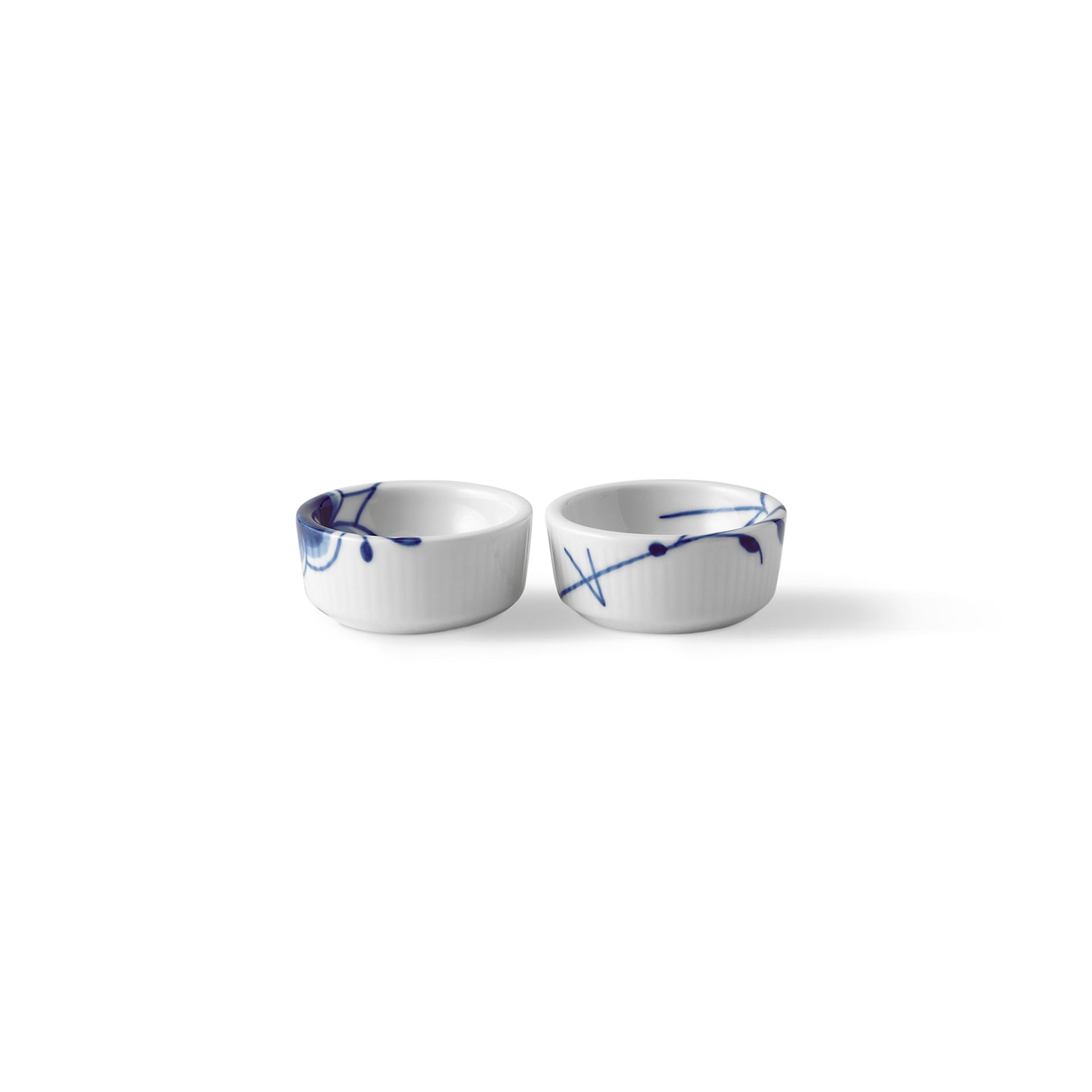Blue Fluted Mega Bowl, 3 cl, 2 pcs