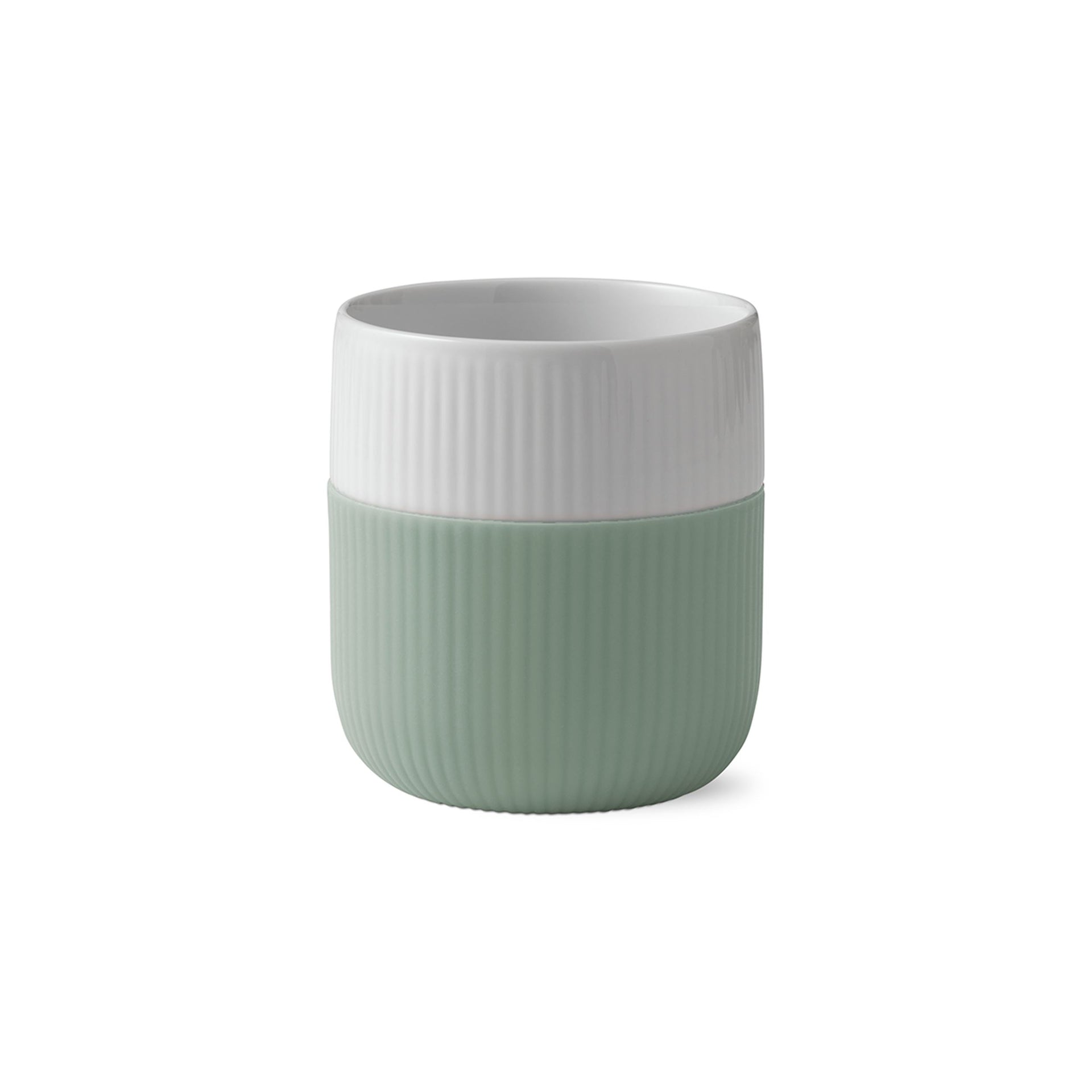 Fluted Contrast Mug, Lichen, 35 cl
