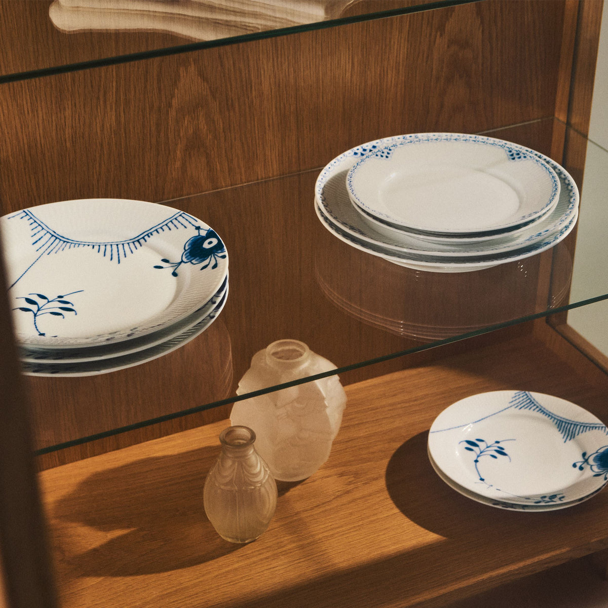 Blue Fluted Mega Plate, Decoration 2, 22 cm, 2 pcs