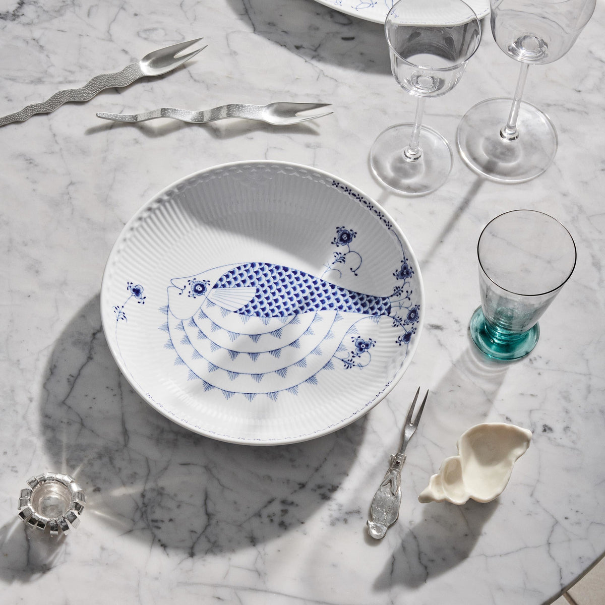 Royal Creatures Plate Coupe, Puffer Fish, 25 cm