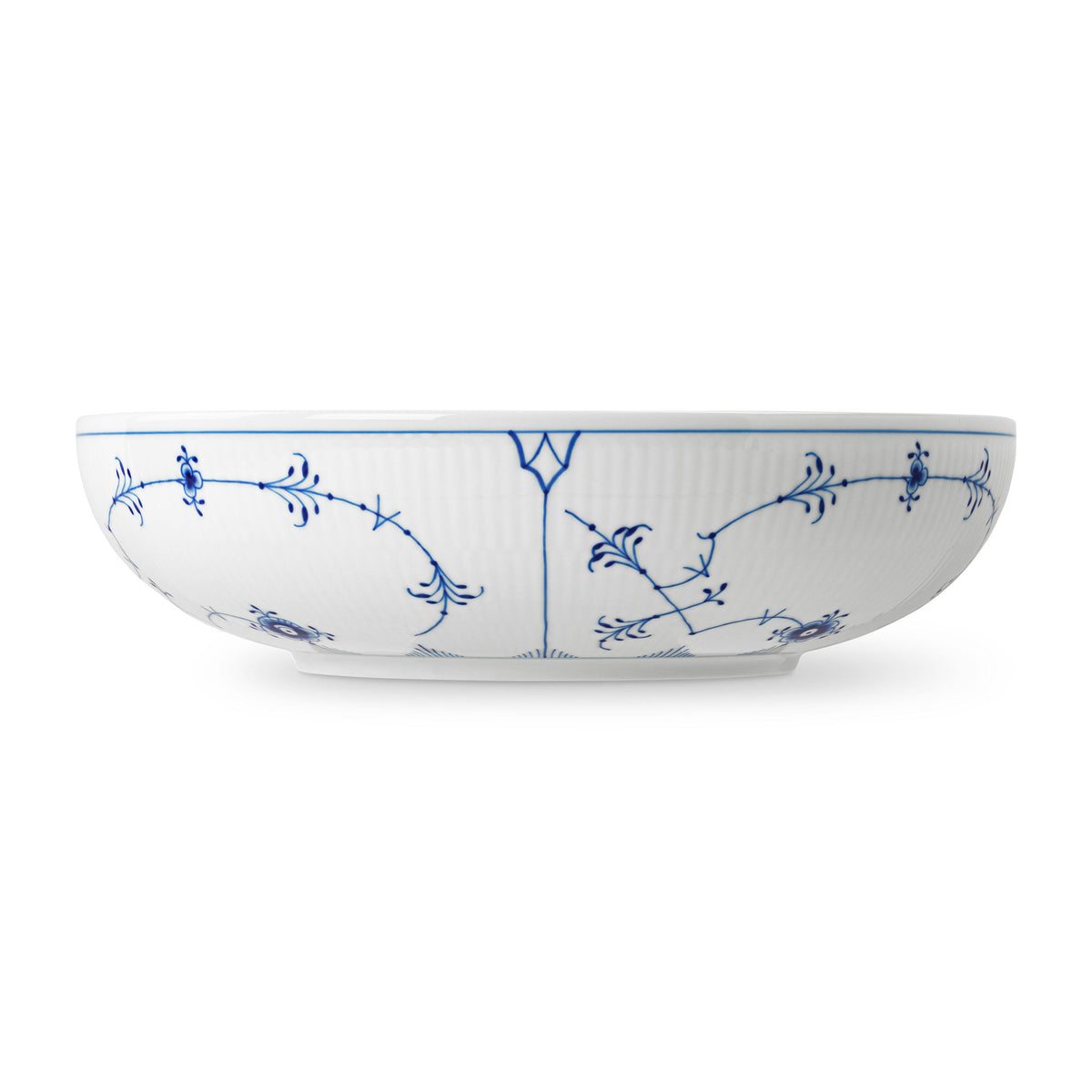 Blue Fluted Plain Bowl, 240 cl