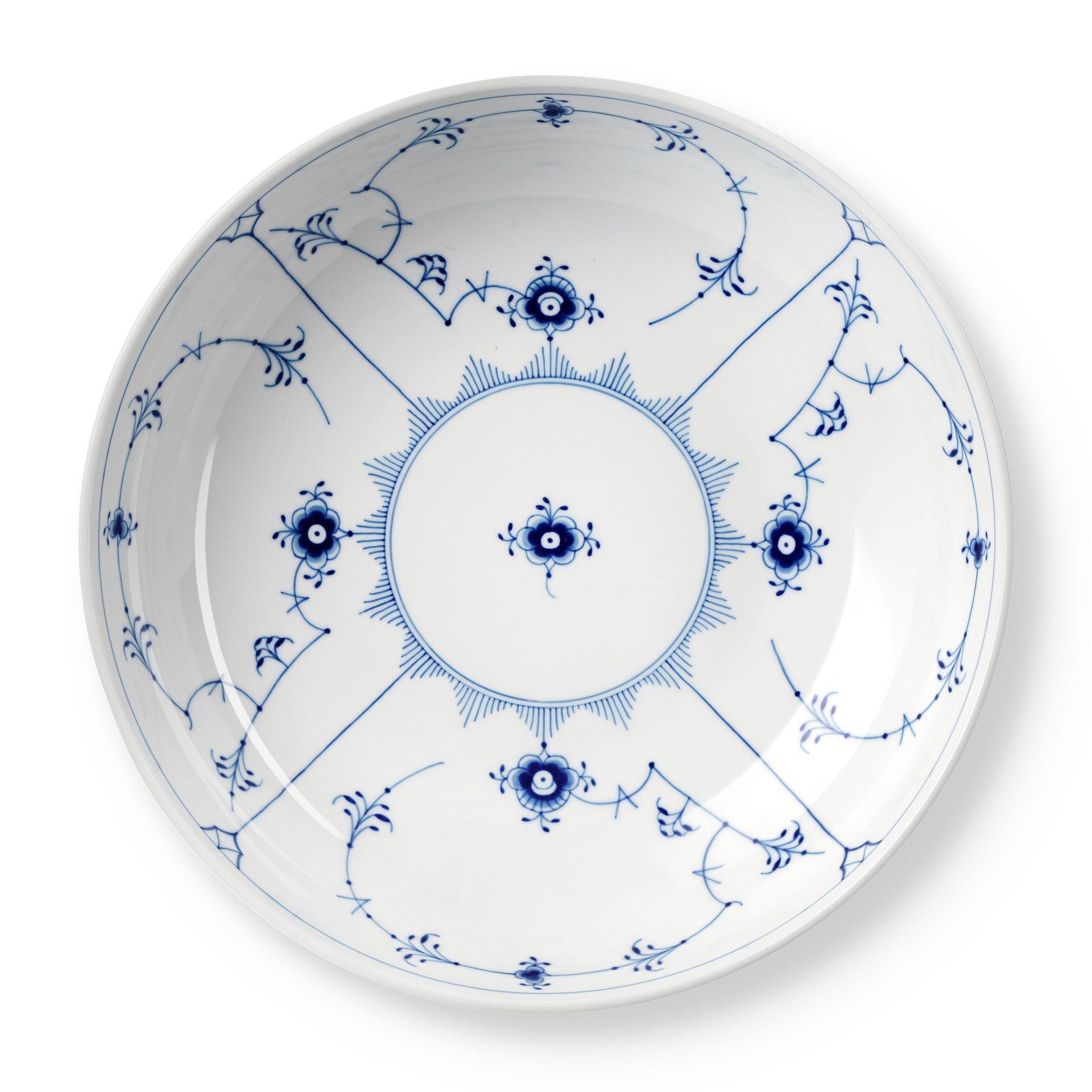 Blue Fluted Plain Bowl, 240 cl