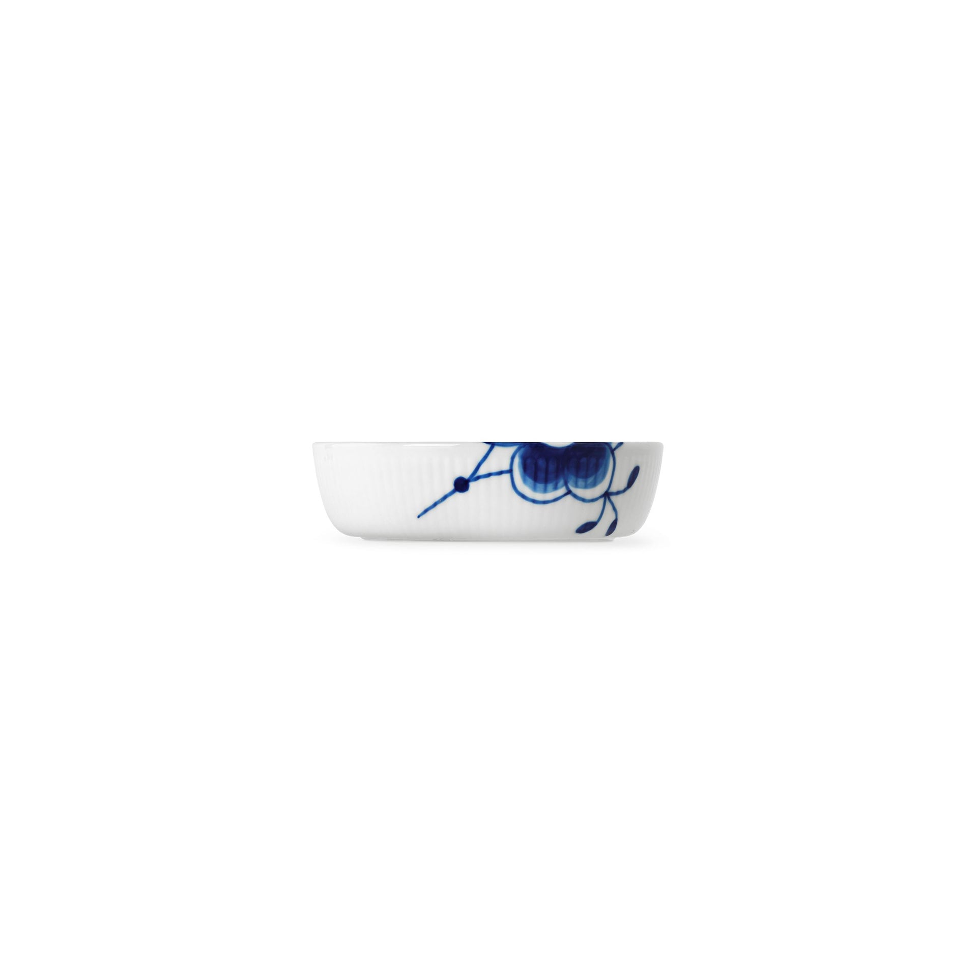 Blå Mega Riflet ovnfast fad, 12,5 cm - Blue Fluted Mega Ovenware, 12.5 cm