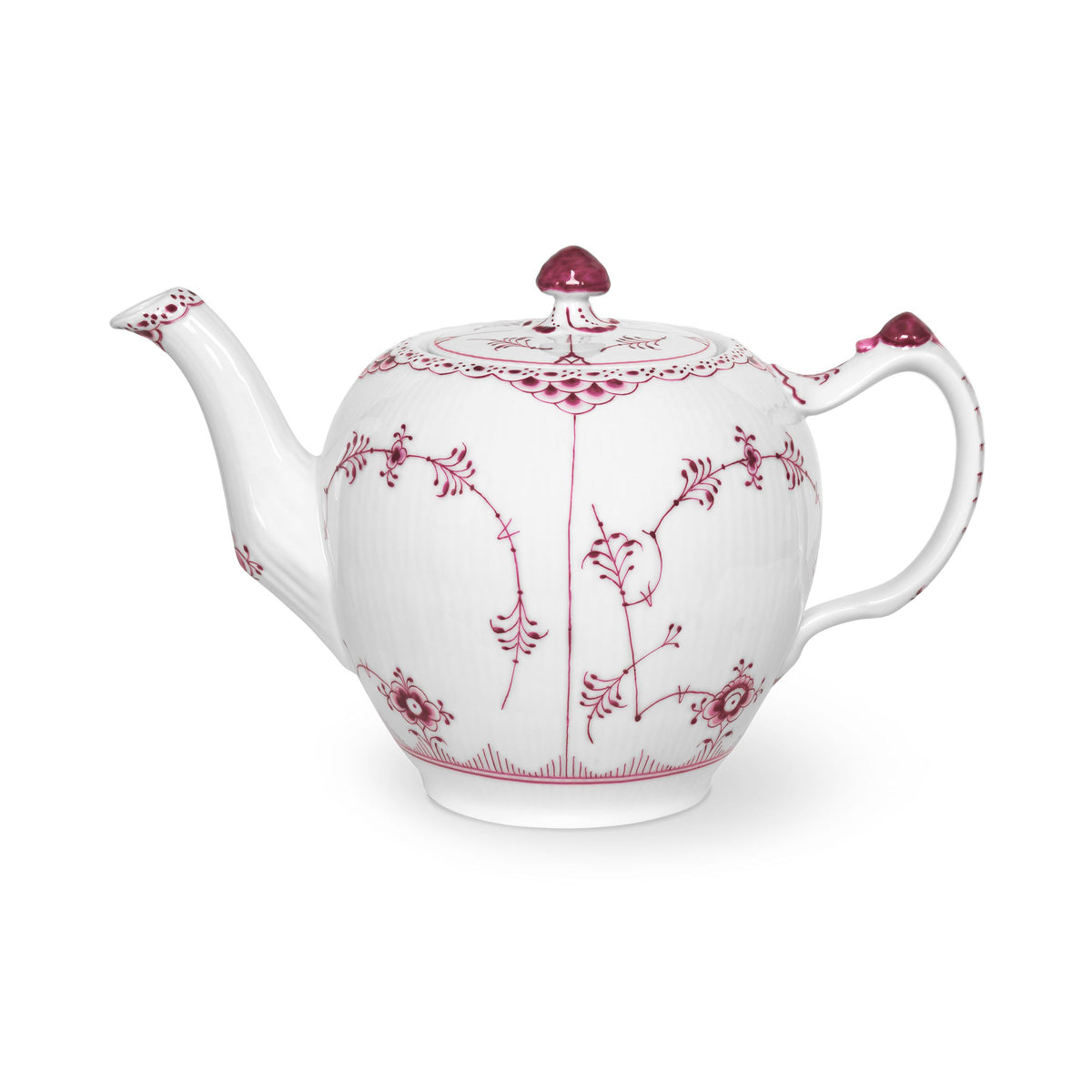 Purpur Fluted Half Lace Teapot, 100 cl