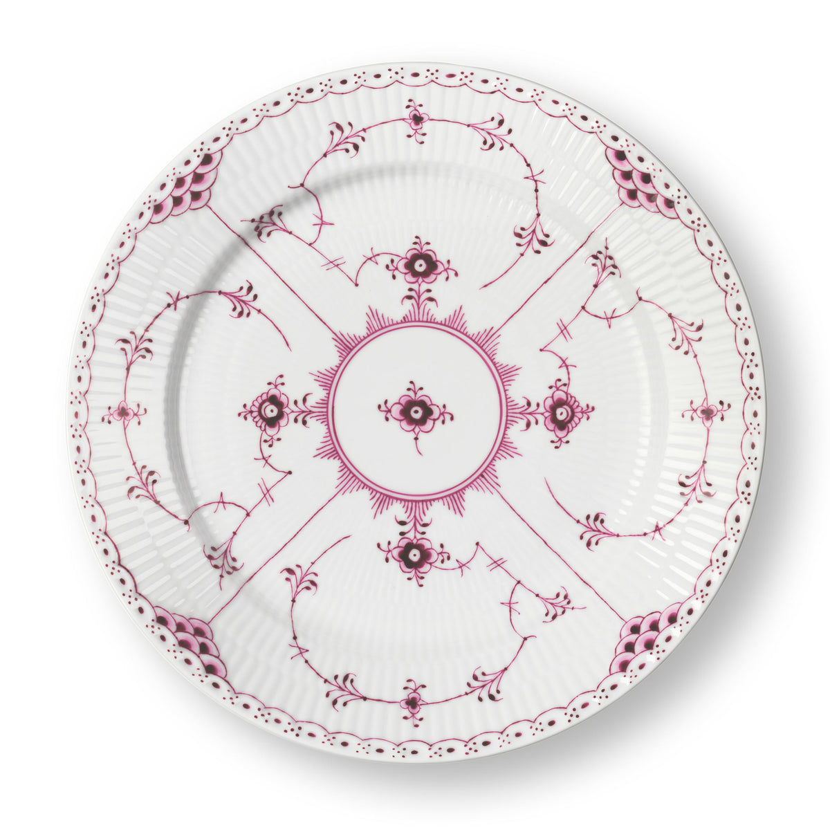 Purpur Fluted Half Lace Plate, 27 cm