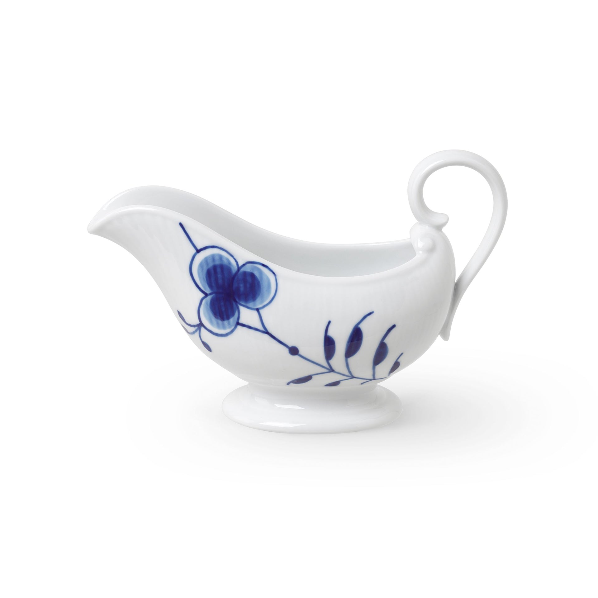 Blue Fluted Mega Sauce Jug, 37 cl