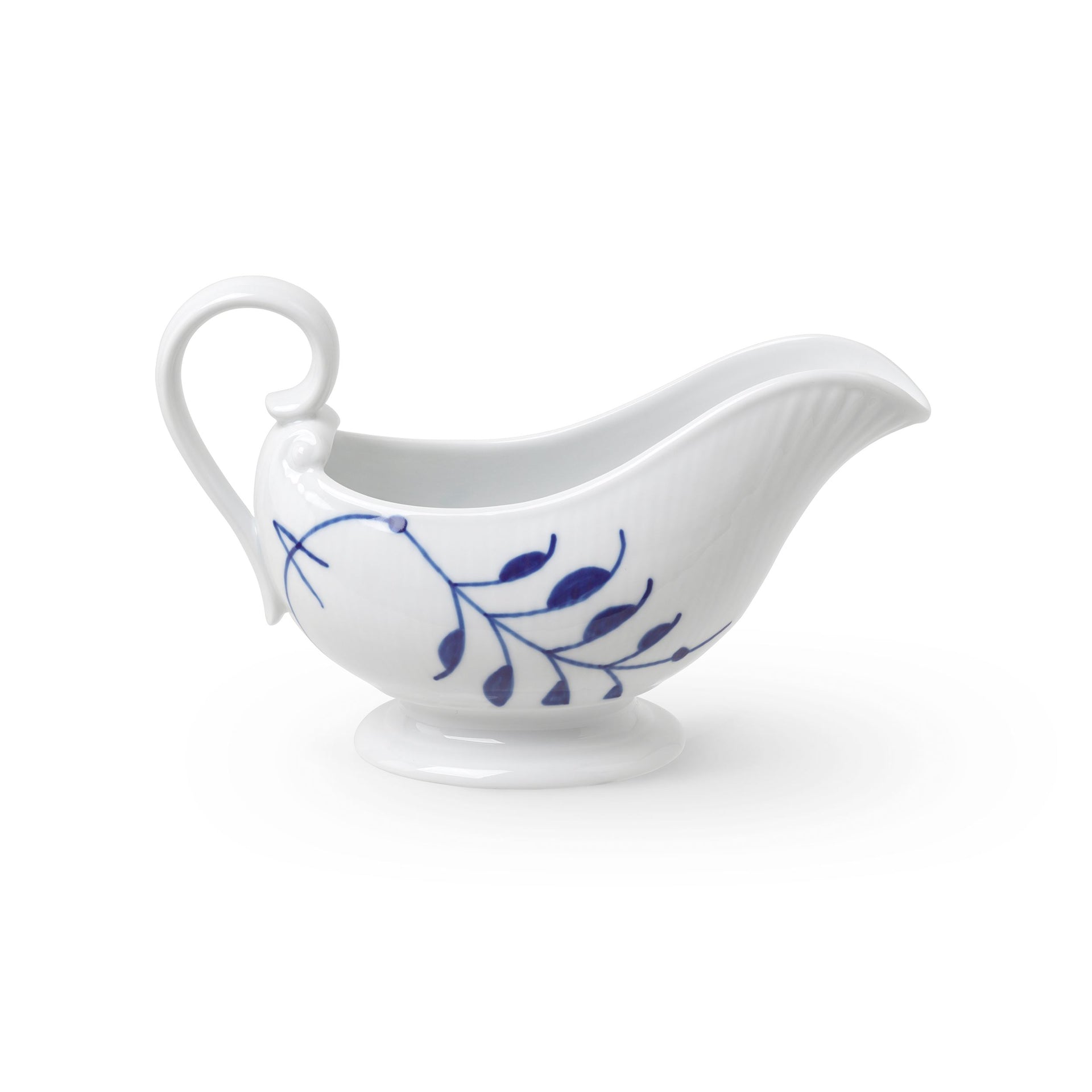 Blue Fluted Mega Sauce Jug, 37 cl