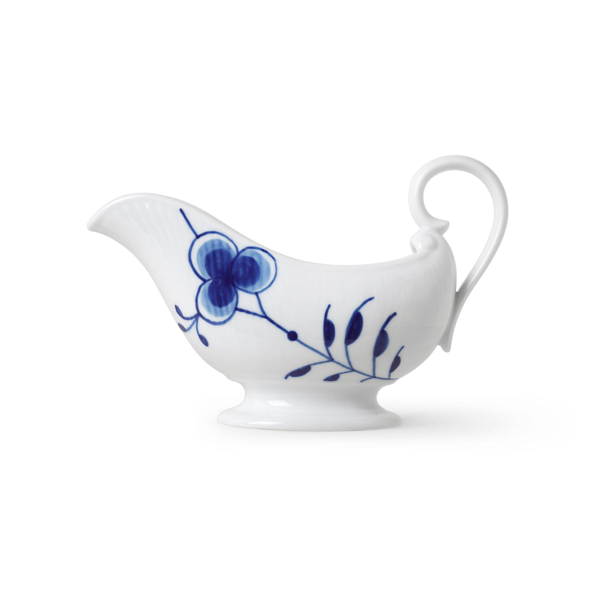 Blue Fluted Mega Sauce Jug, 37 cl