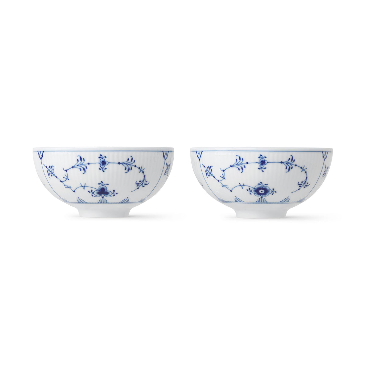 Blue Fluted Plain Bowl, 30 cl, 2 pcs