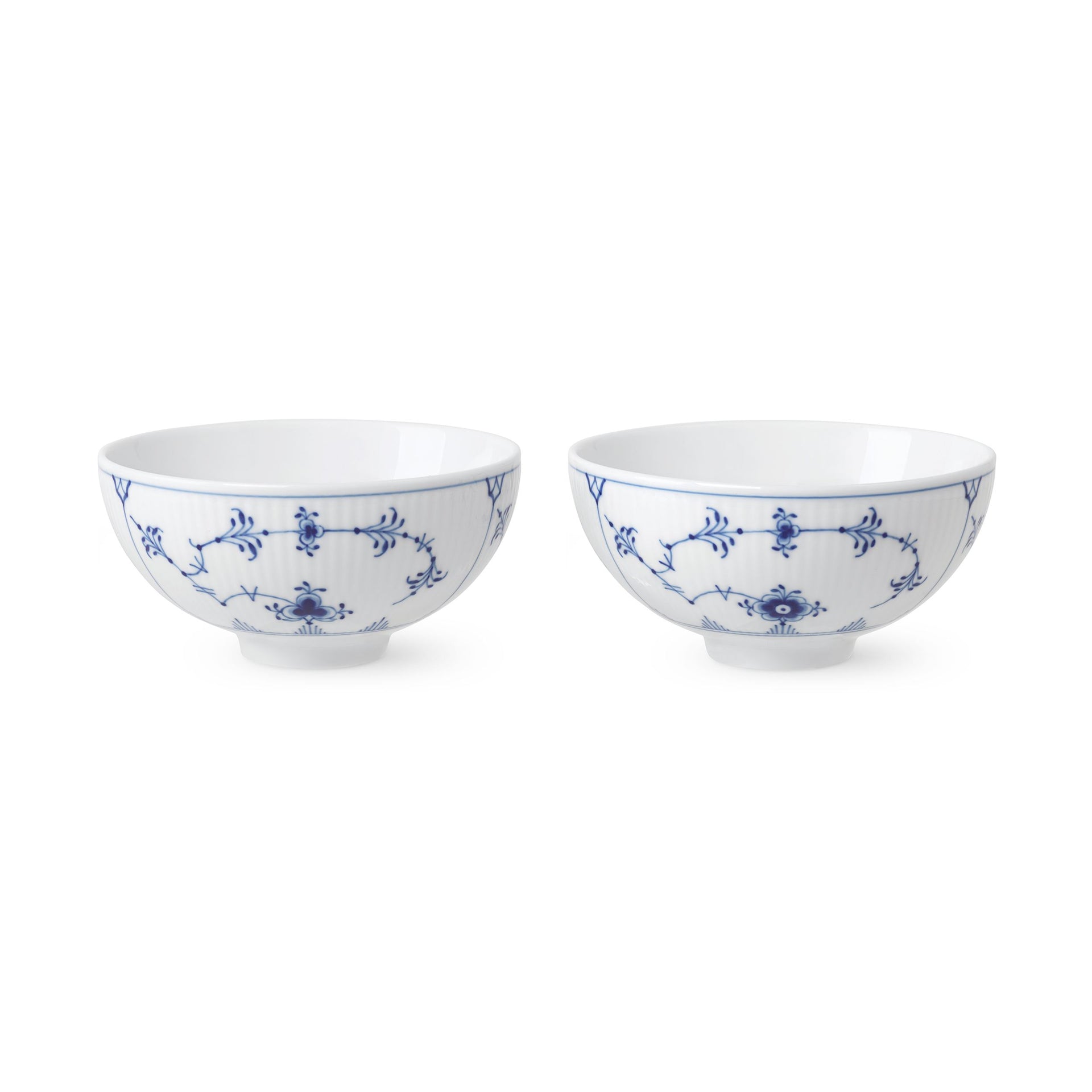 Blue Fluted Plain Bowl, 30 cl, 2 pcs