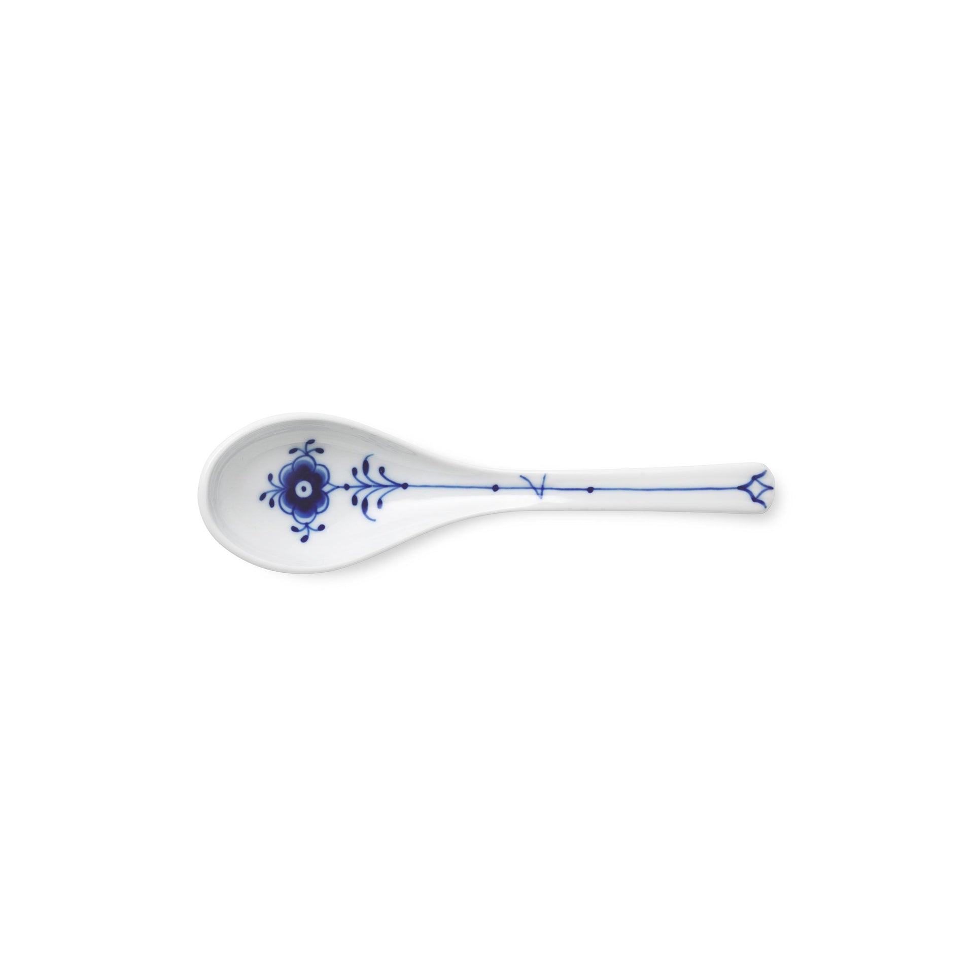 Blue Fluted Plain Spoon, 15 cm