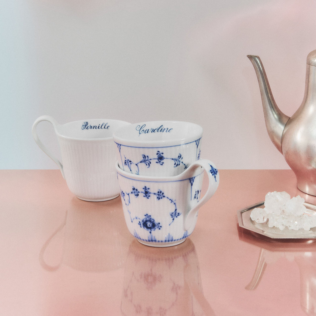 Musselmalet Riflet termokrus, Bespoke, 26 cl - Blue Fluted Plain Thermal Mug, Bespoke, 26 cl