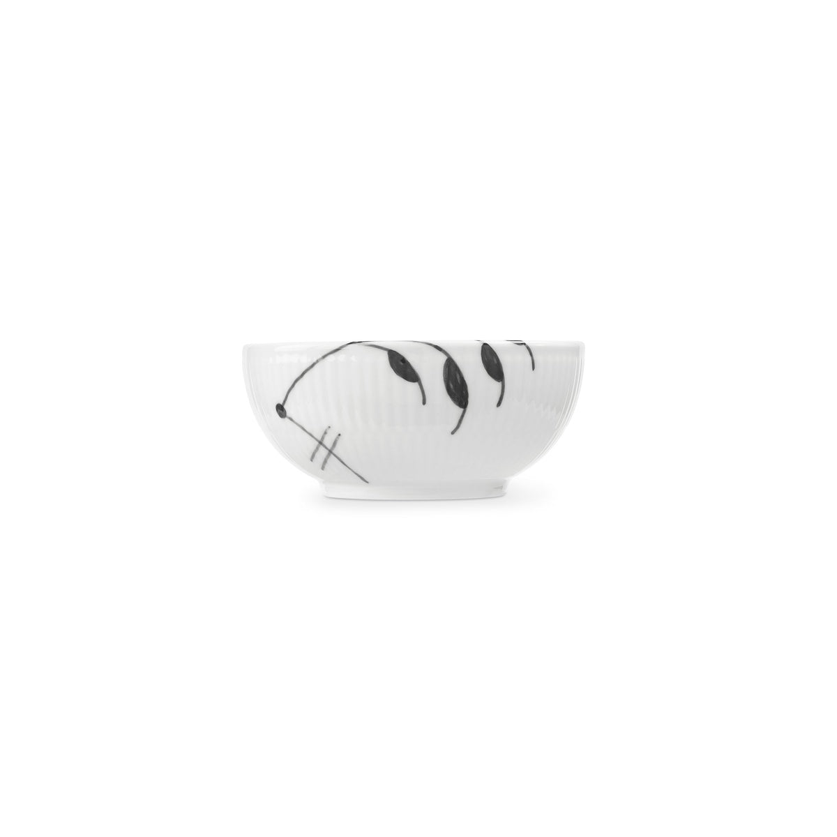 Sort Mega Riflet skål, 24 cl - Black Fluted Mega Bowl, 24 cl