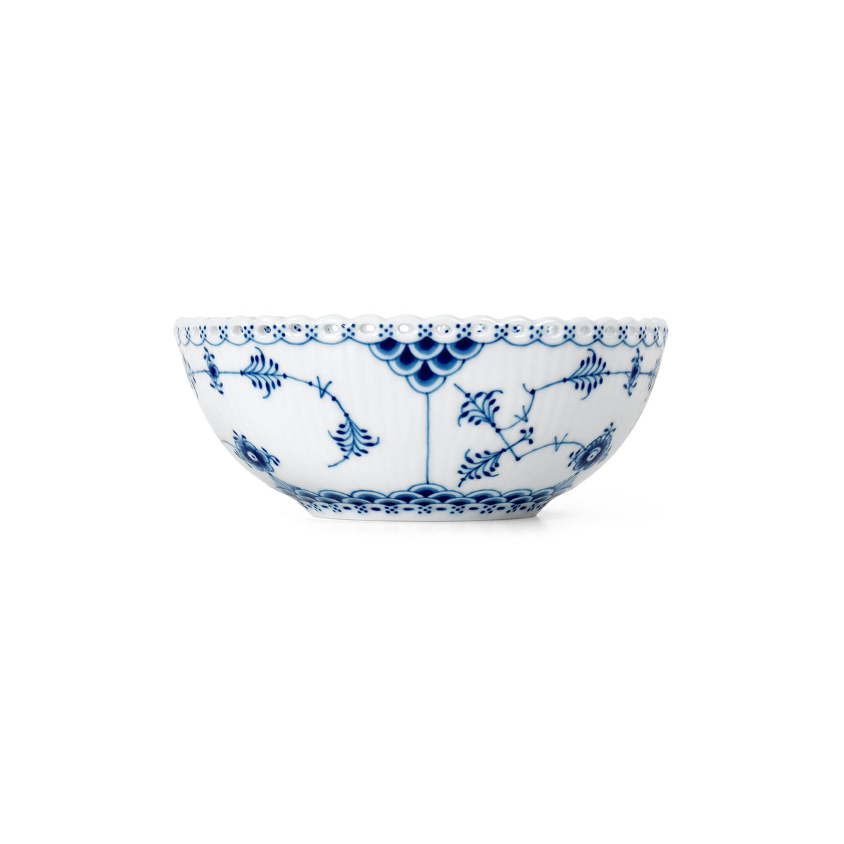Blue Fluted Full Lace Bowl, 50 cl