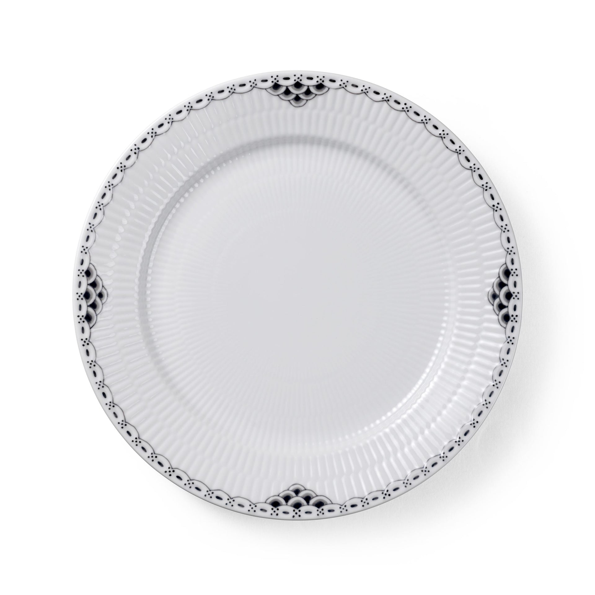 Black Lace Plate, 27 cm