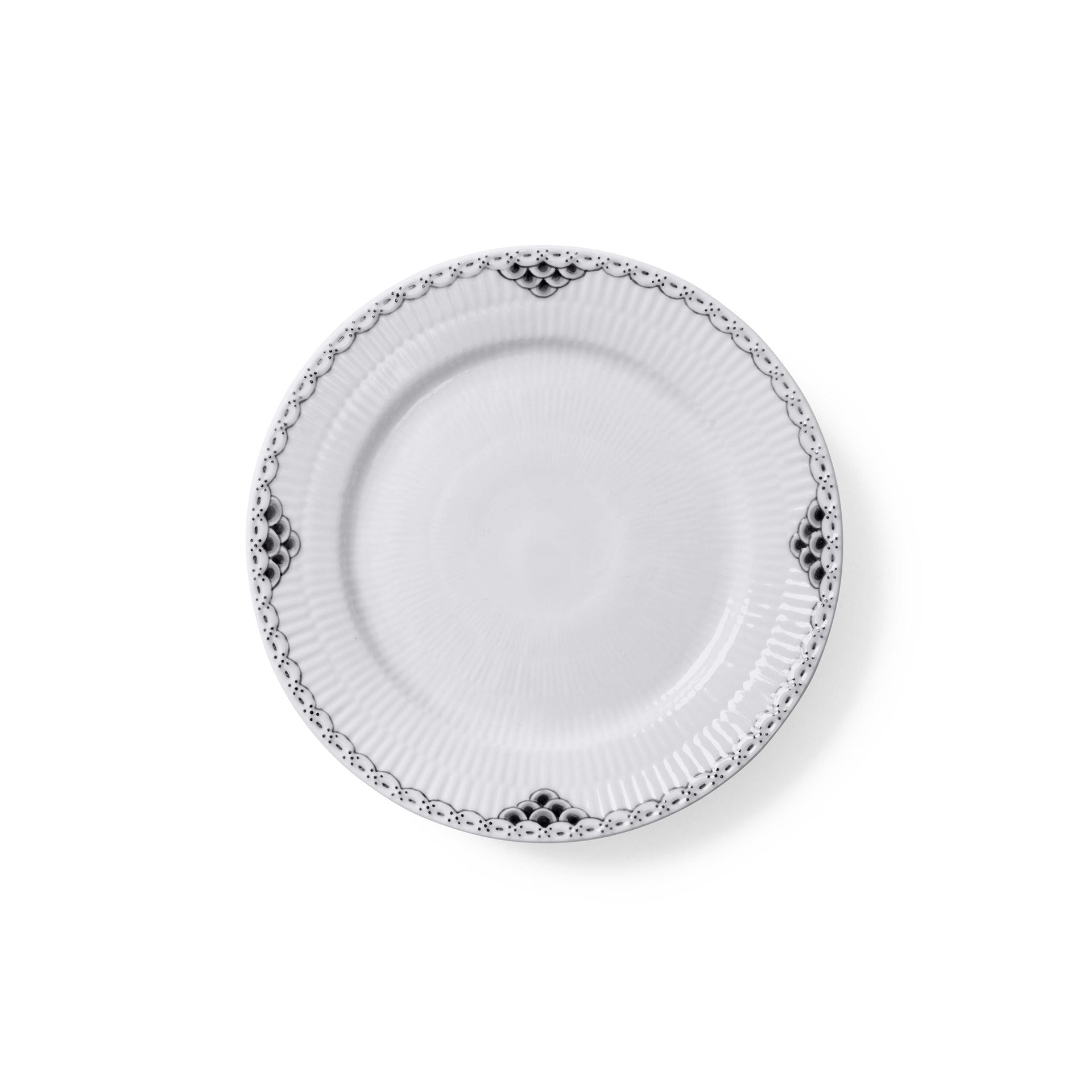 Black Lace Plate, 19 cm