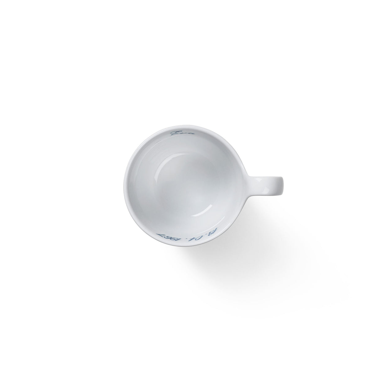 White Fluted High Handle Cup, Bespoke, 33 cl