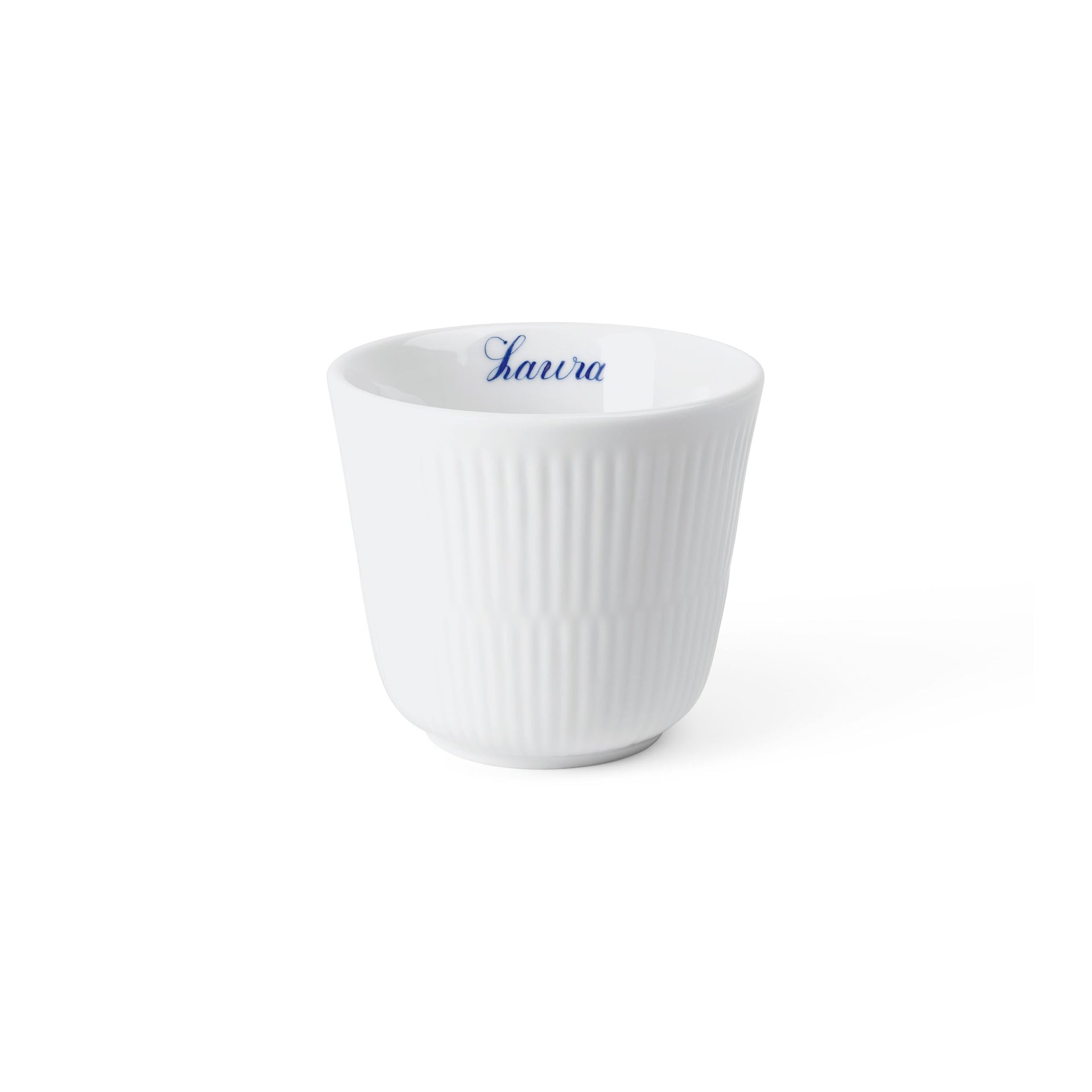 Hvid Riflet termokrus, Bespoke, 26 cl - White Fluted Thermal Mug, Bespoke, 26 cl