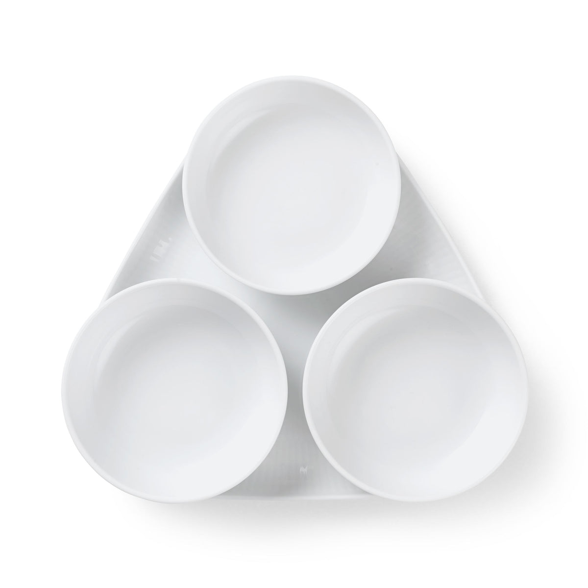 White Fluted Serving Set, 24.5 cm, 4 pcs