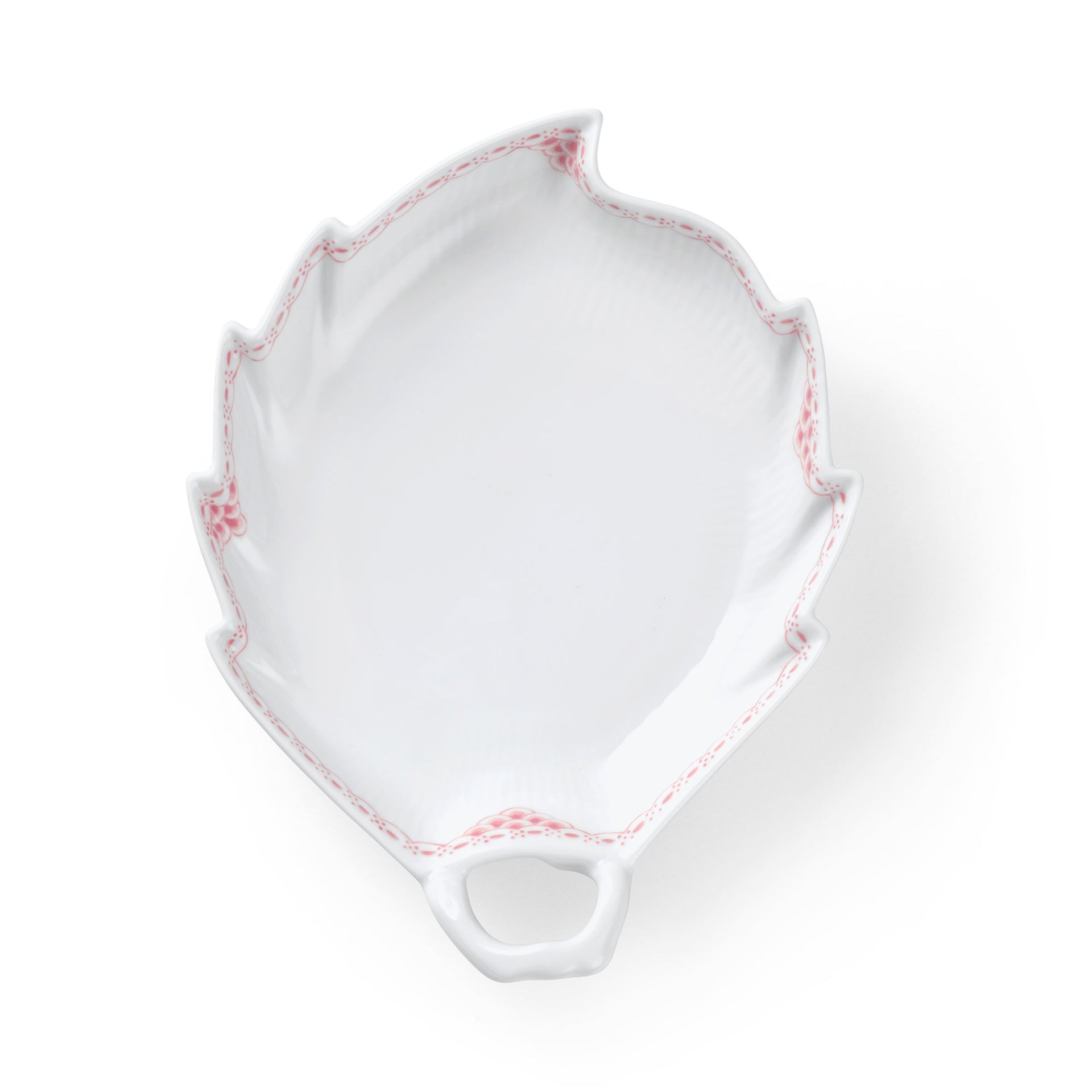 Coral Lace Dish, Leaf Shaped, 23 cm