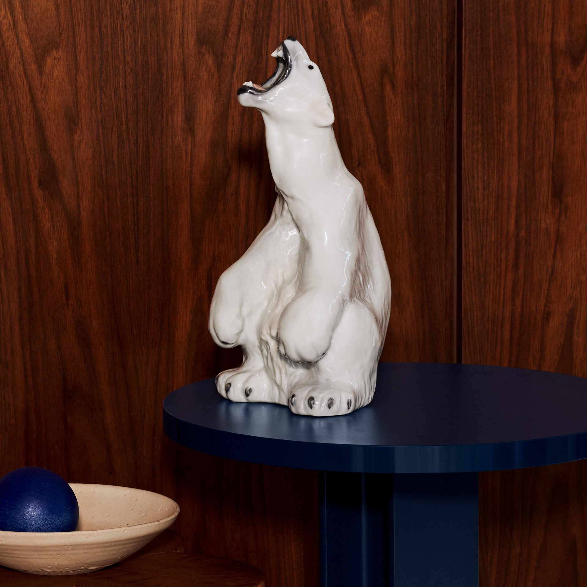Figurer brølende isbjørn, 33,5 cm - Figurines Polar Bear Roaring, 33.5 cm